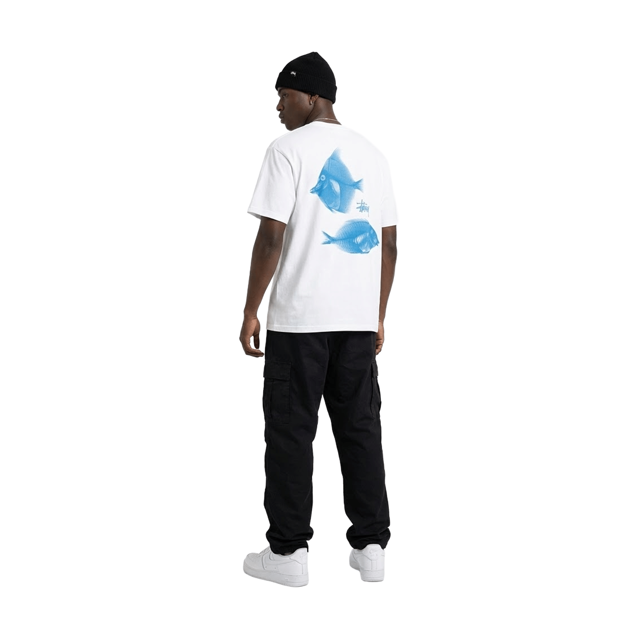 Stüssy X-Ray Fishin Tee White (SS25)