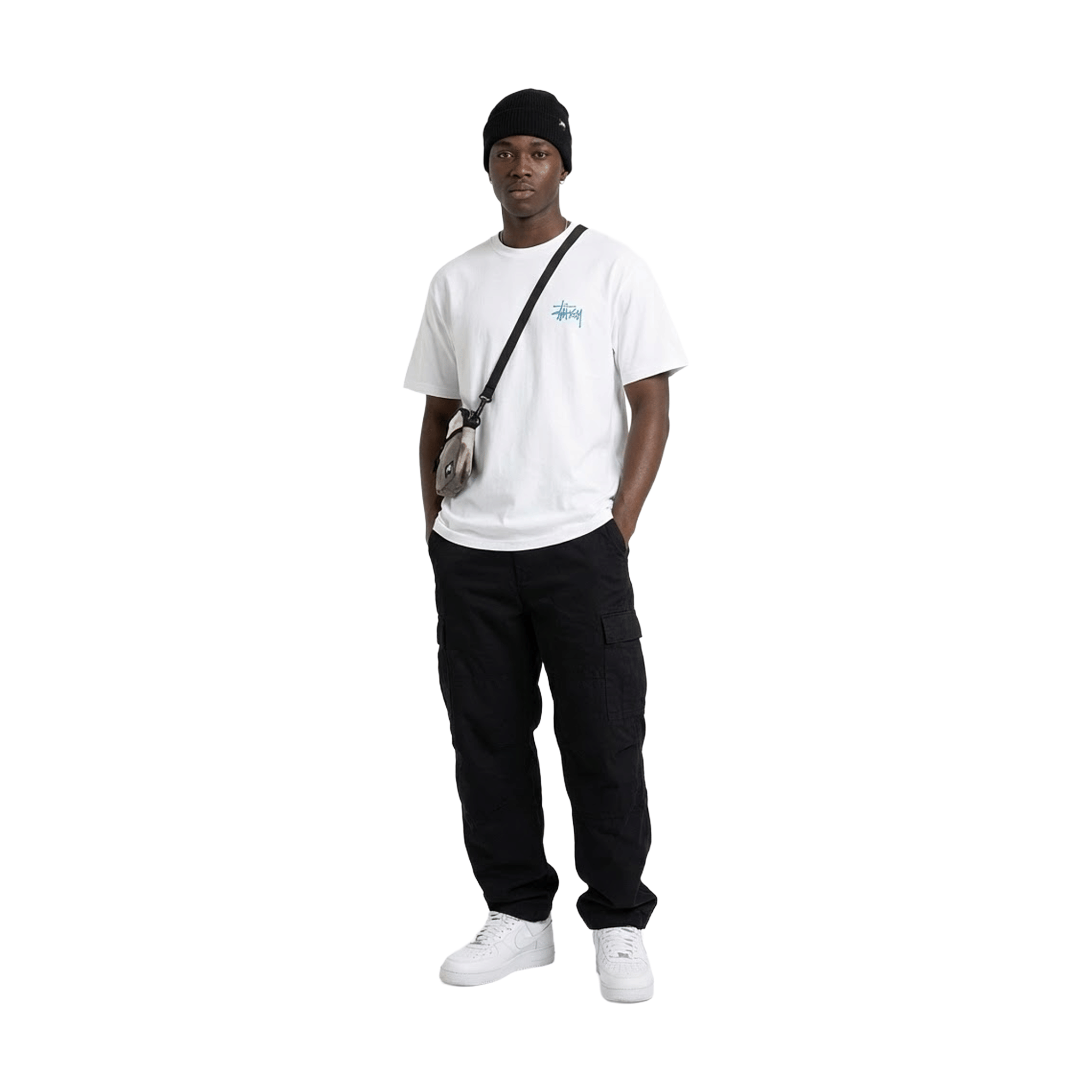 Stüssy X-Ray Fishin Tee White (SS25)