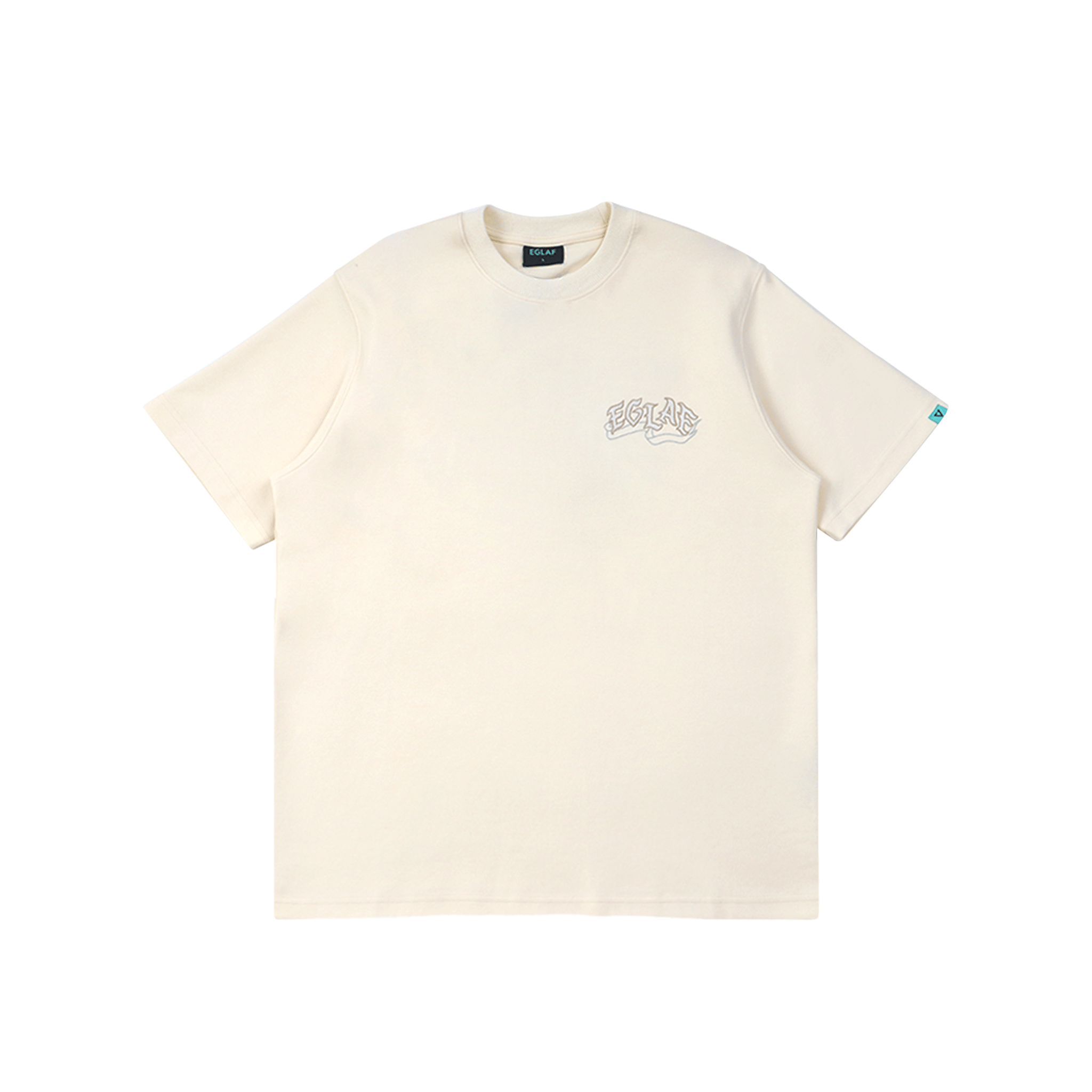 EGLAF Sculpta Triangle Logo Tee Cream White (SS25)