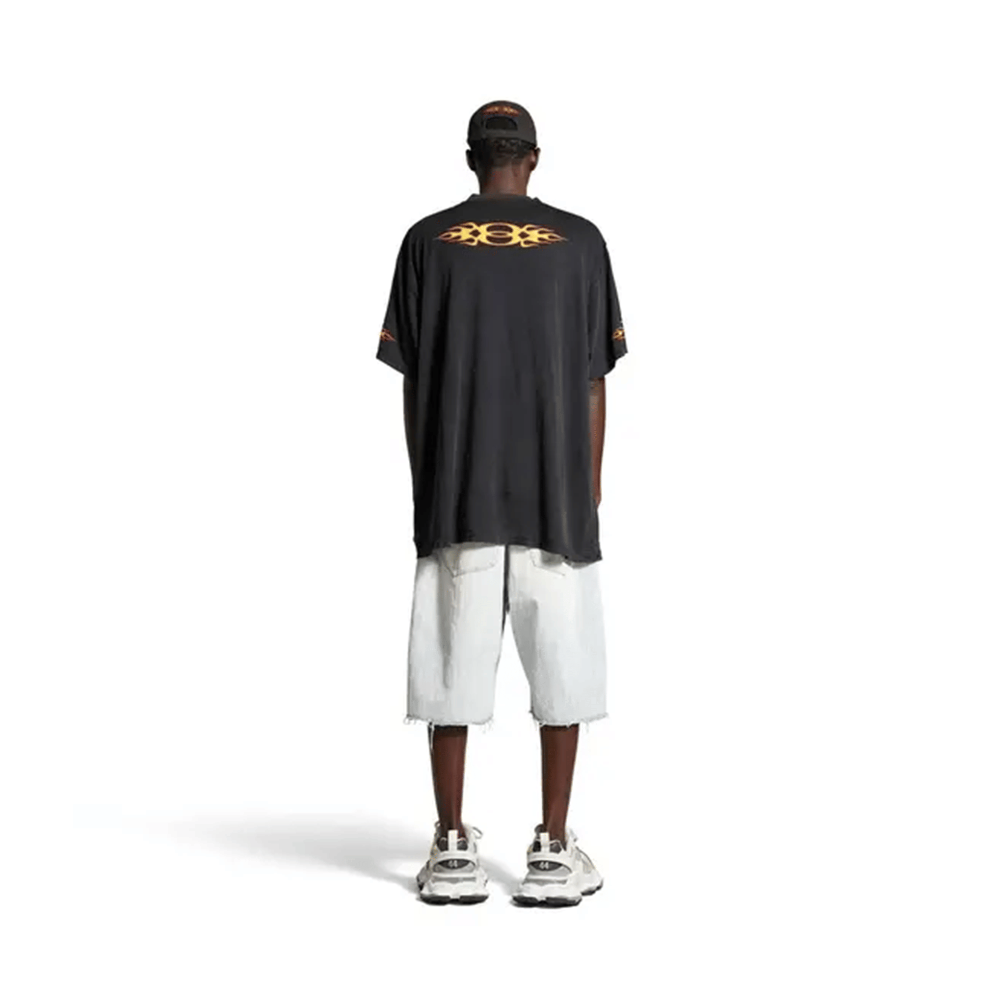 BALENCIAGA Burning Unity Oversized Tee Black (SS25)