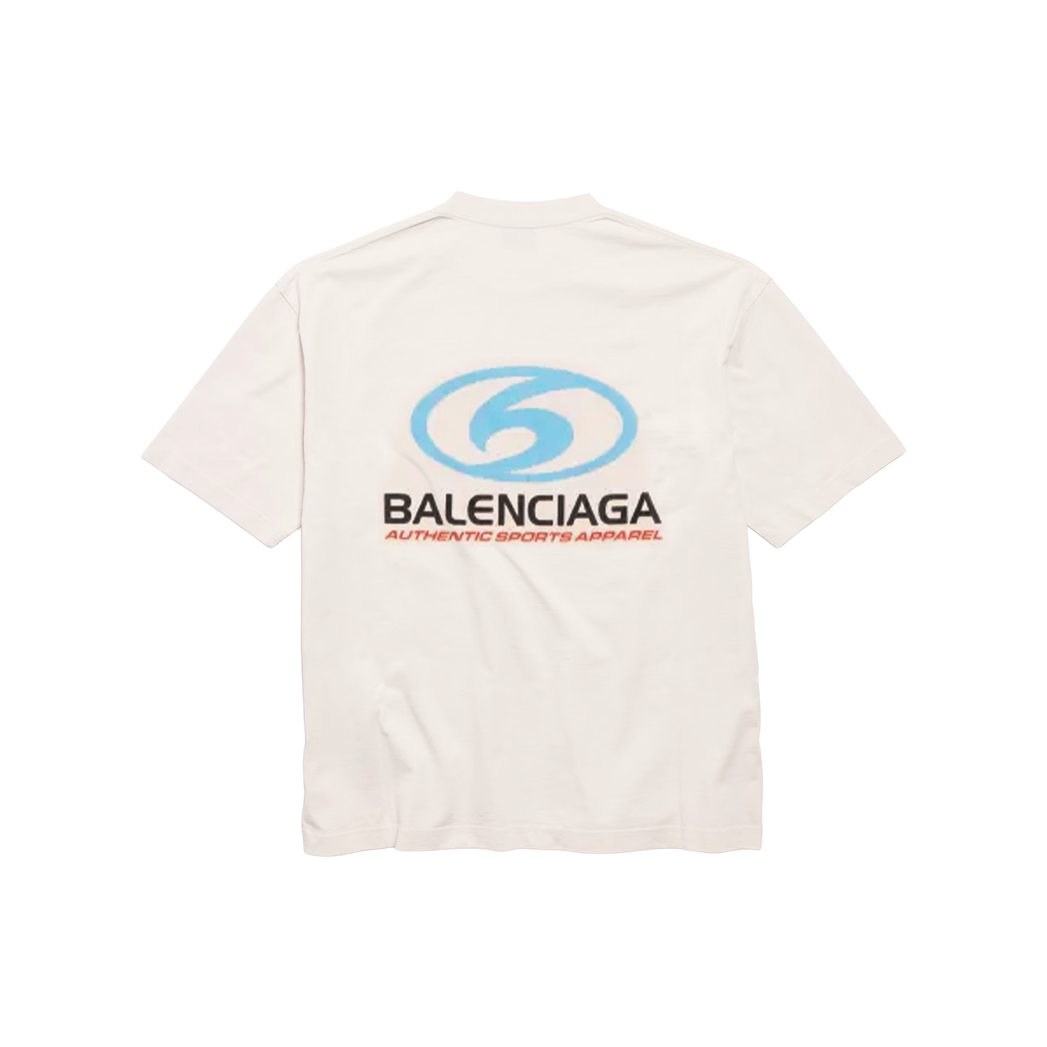 BALENCIAGA Surfer Medium Fit Tee Cream (SS25)