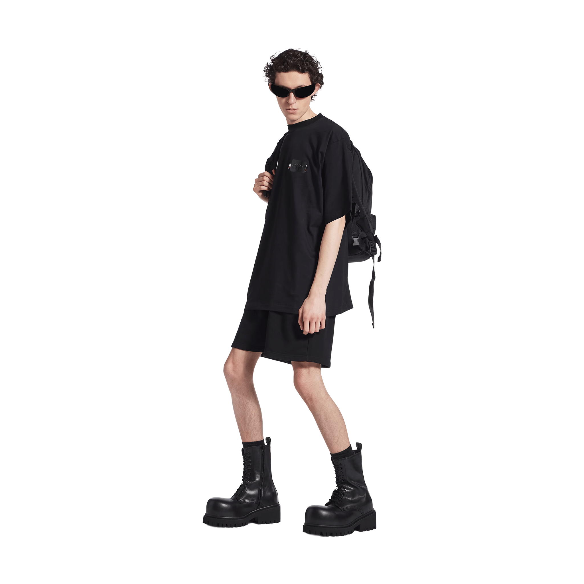 BALENCIAGA Gaffer Oversized Tee Black (FW22)