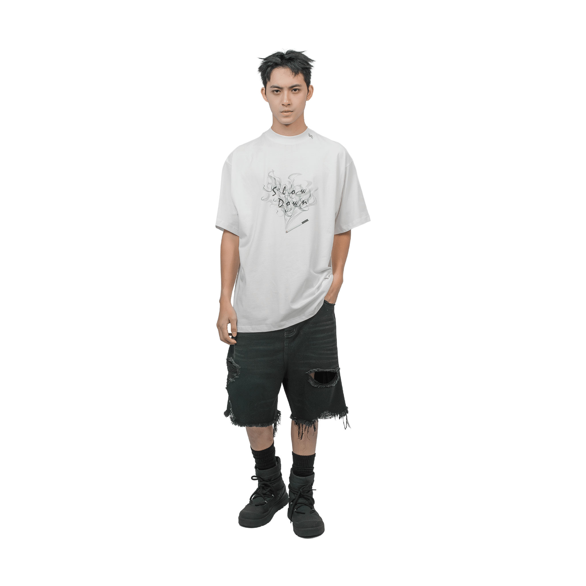 SLOWDOWN Ignite Tee White (FW25)