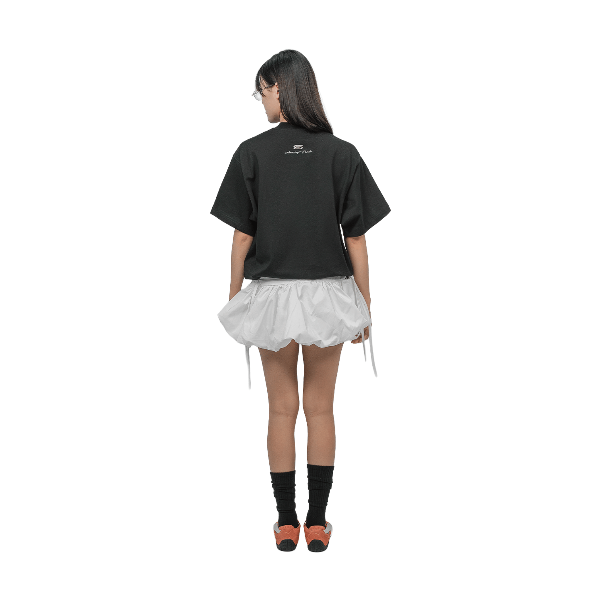 SLOWDOWN Handpainted Concrete Tee Black (FW25)