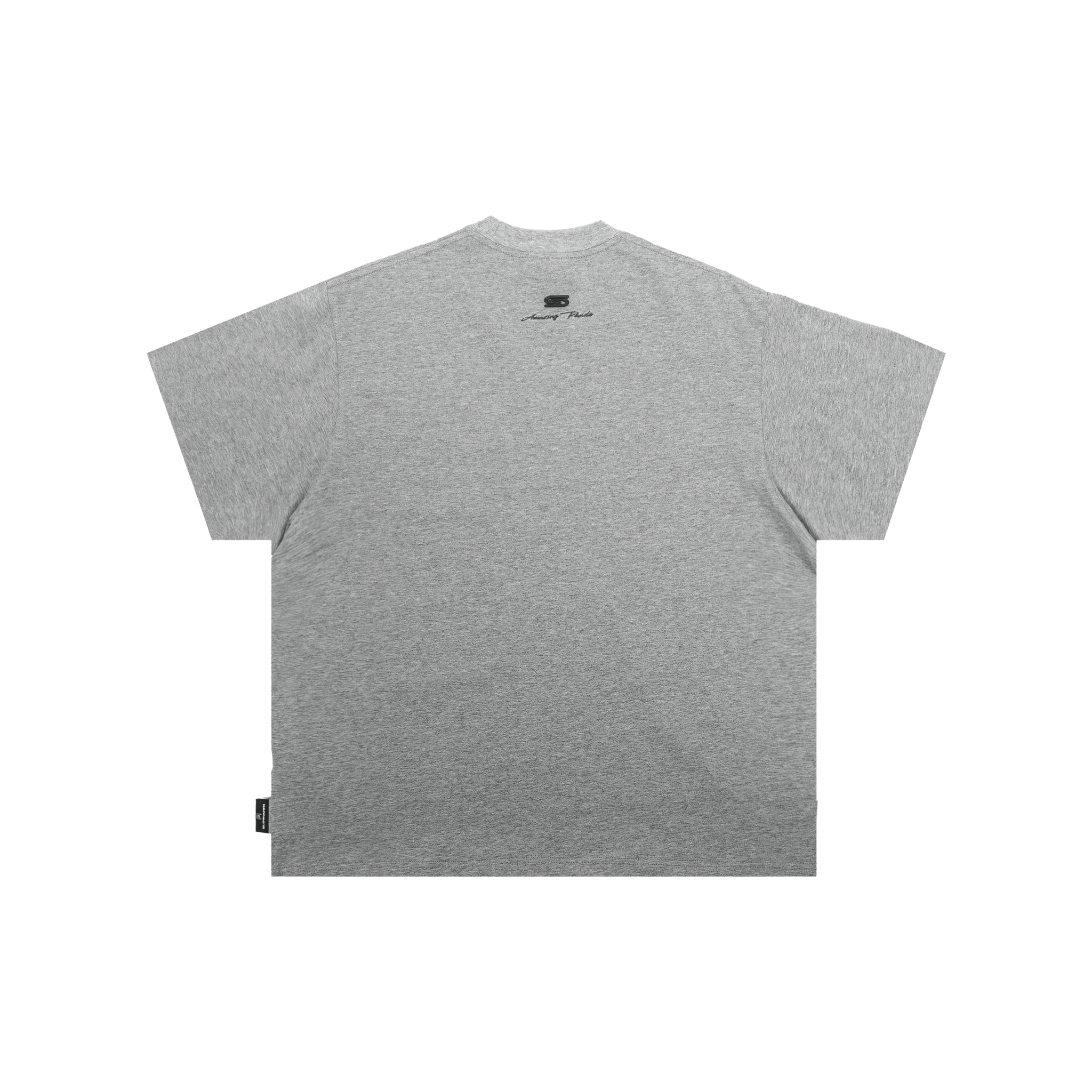 SLOWDOWN Line Embroidered Tee Grey (FW25)