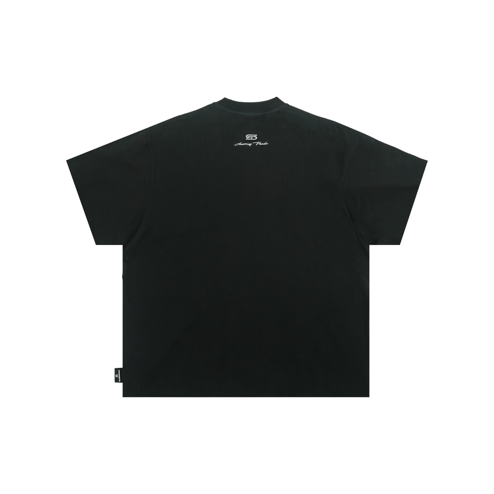 SLOWDOWN Line Embroidered Tee Black (FW25)