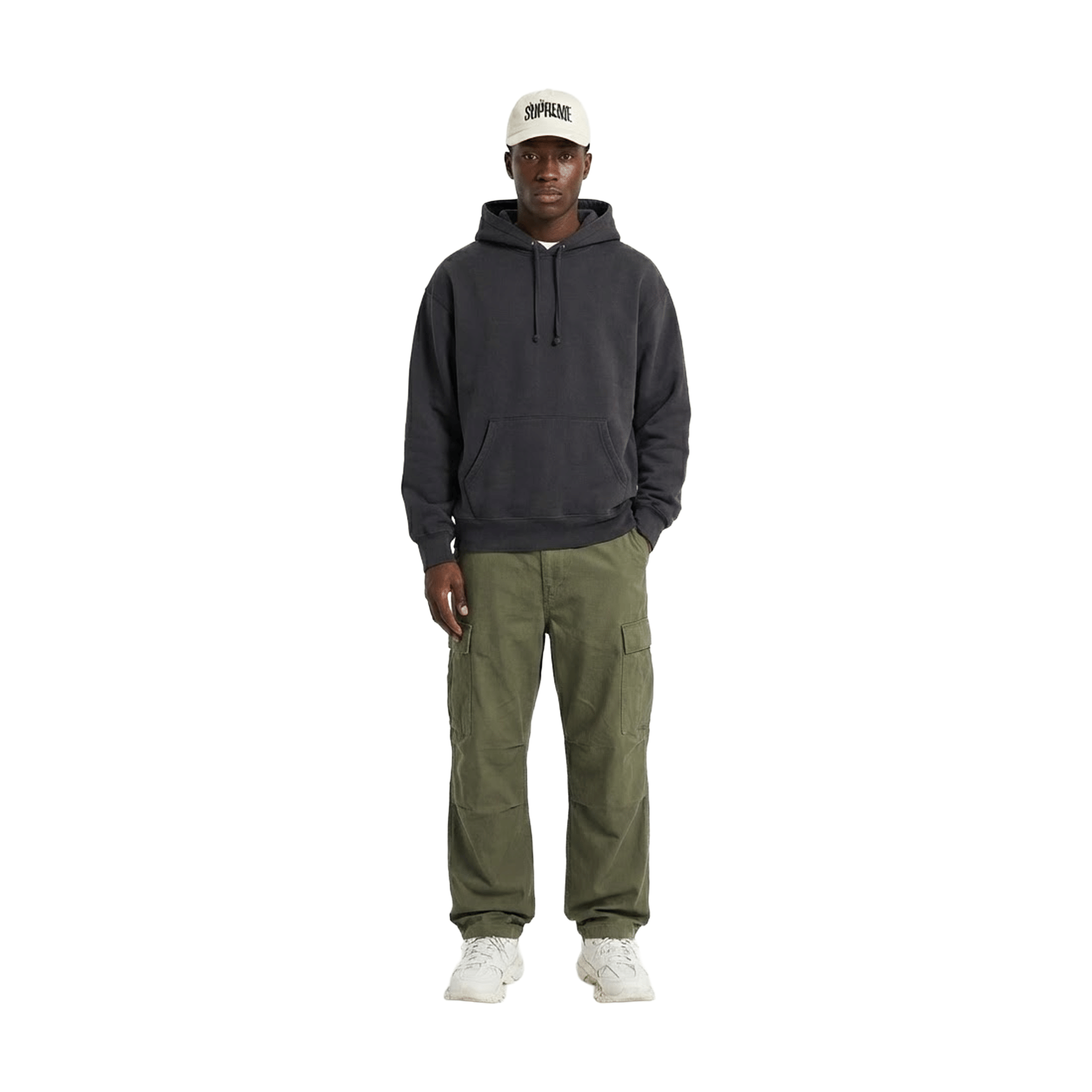 Supreme Splatter 6-Panel Cap Stone (FW25)