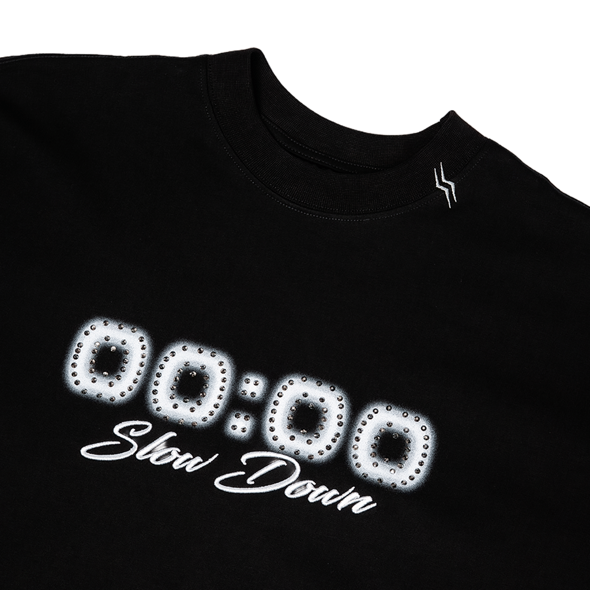 SLOWDOWN Restart Time Diamond Tee Black (SS25)