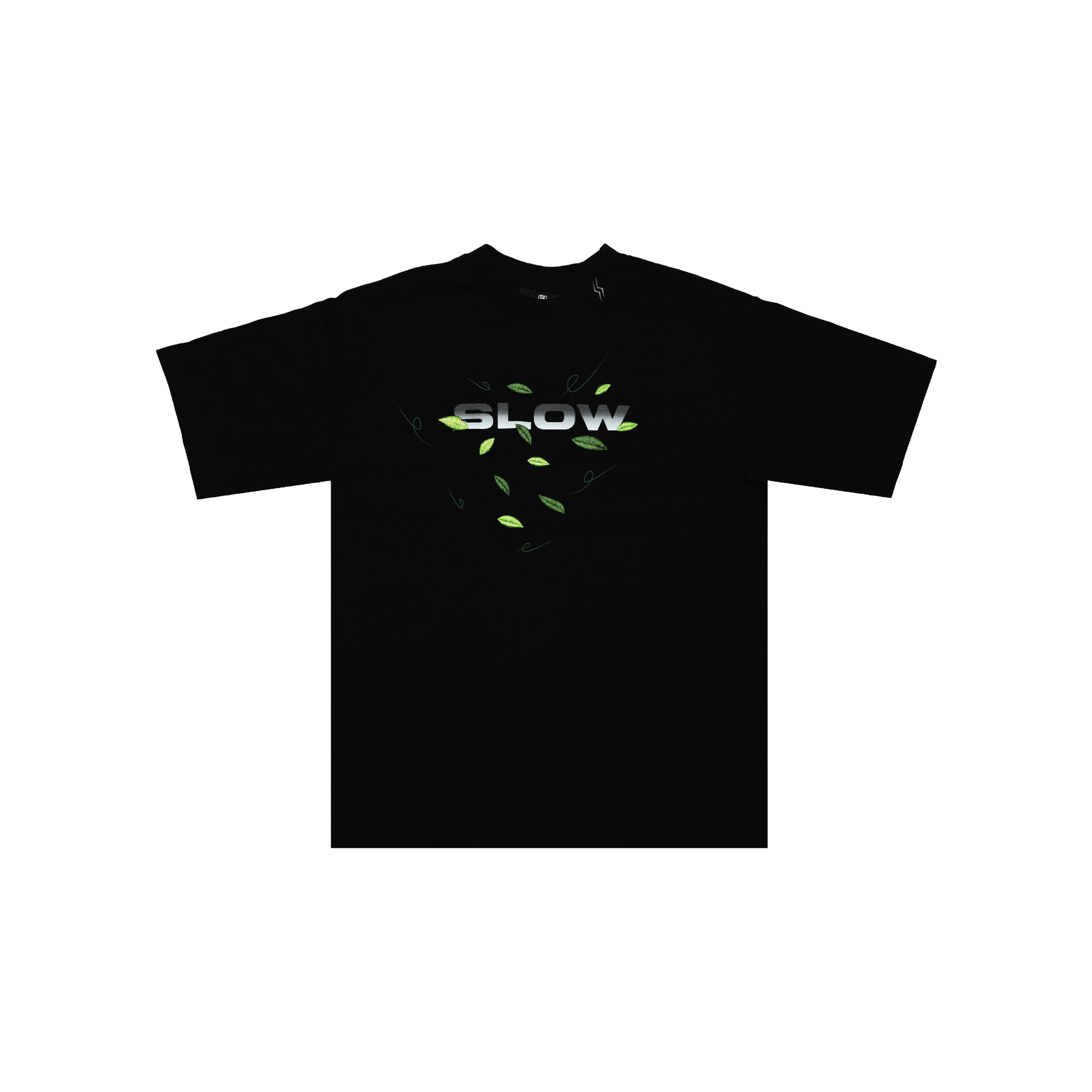 SLOWDOWN Falling Leaf Tee Black (SS25)
