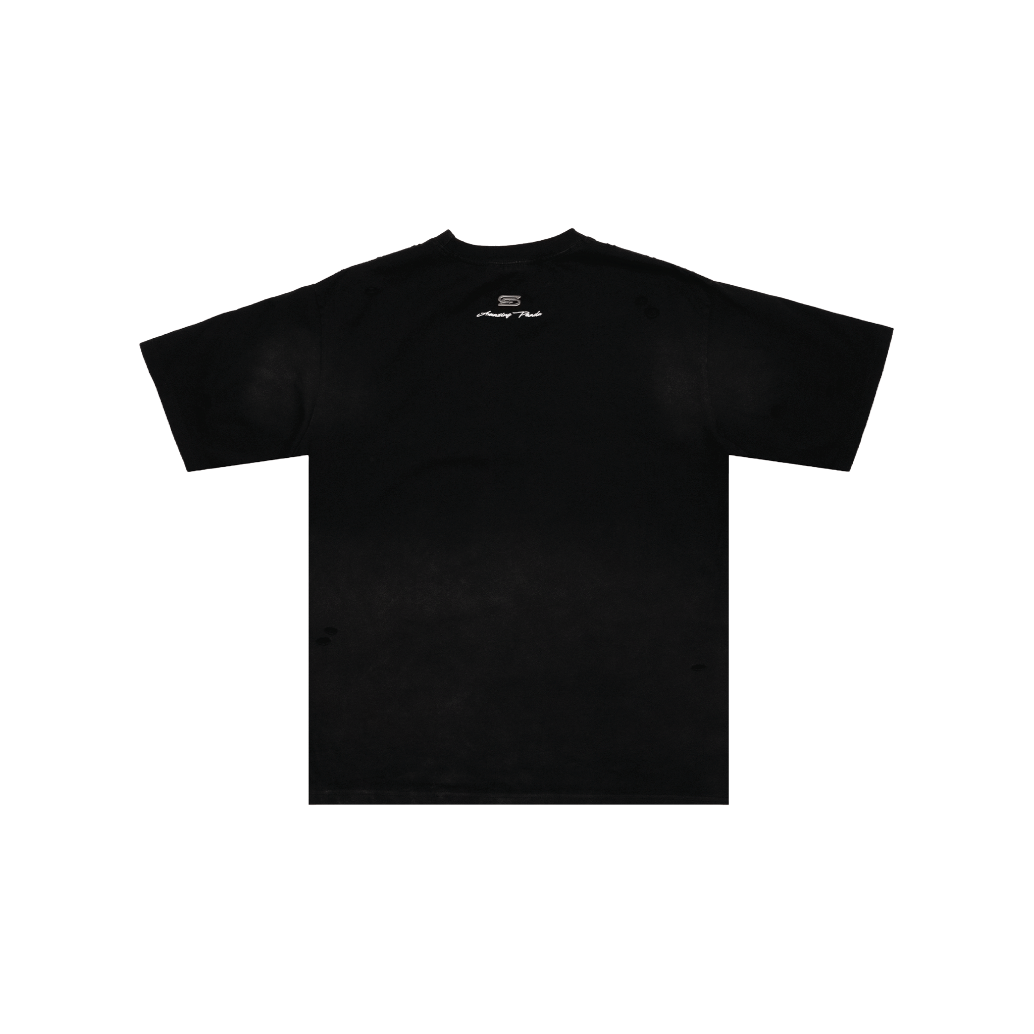 SLOWDOWN Baby Bib Distress Tee Black (SS25)