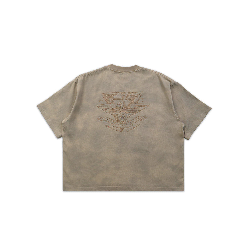 EGLAF R//W Triangle Logo Boxy Tee Brown (FW25)