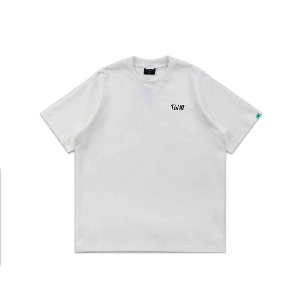 EGLAF R//W Distressed Texts Tee White (FW25)