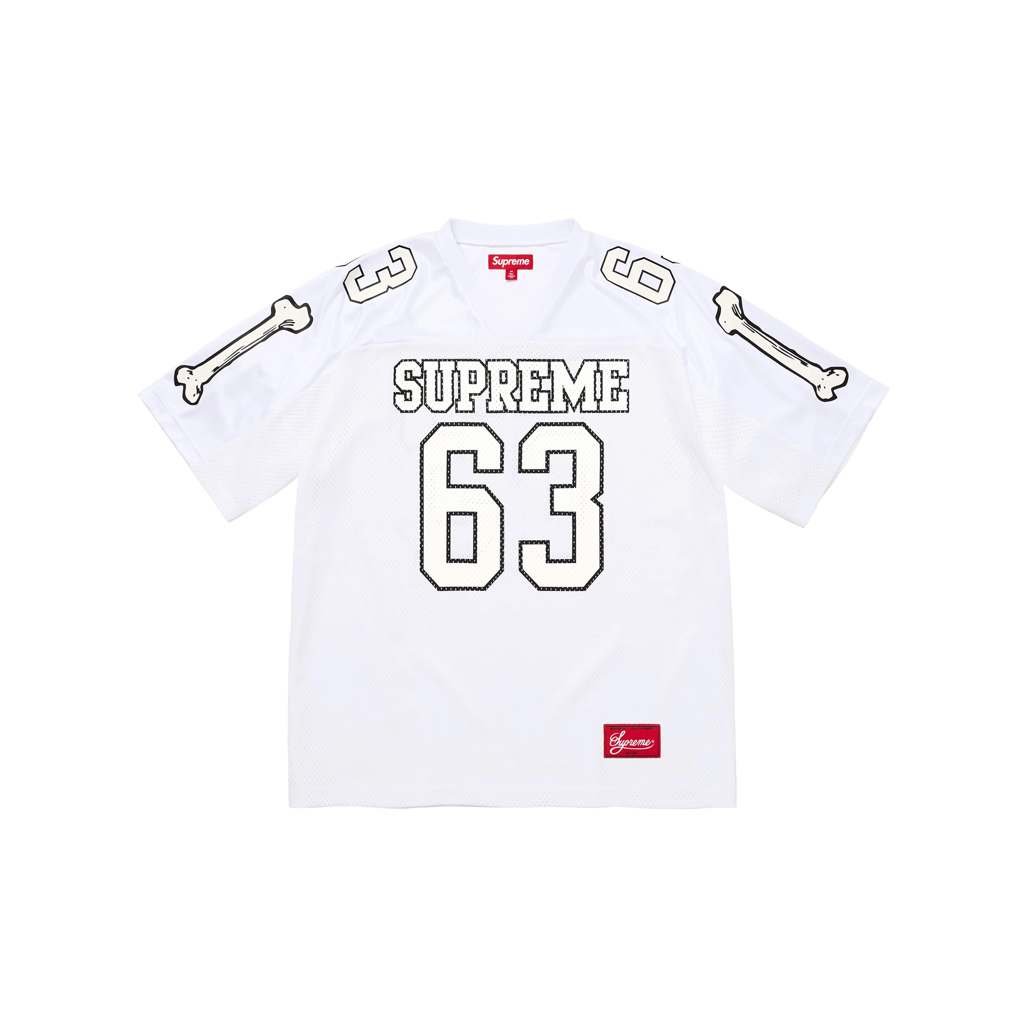 Supreme Bones Football Jersey White (FW25)