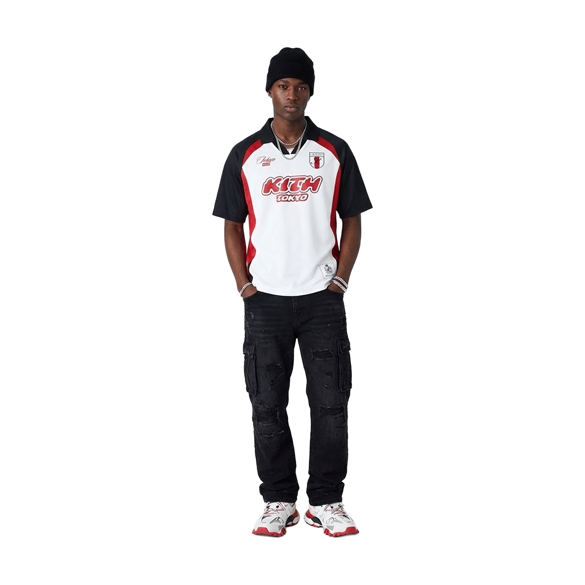 KITH Tokyo Exclusive Soccer Jersey White (SS25)