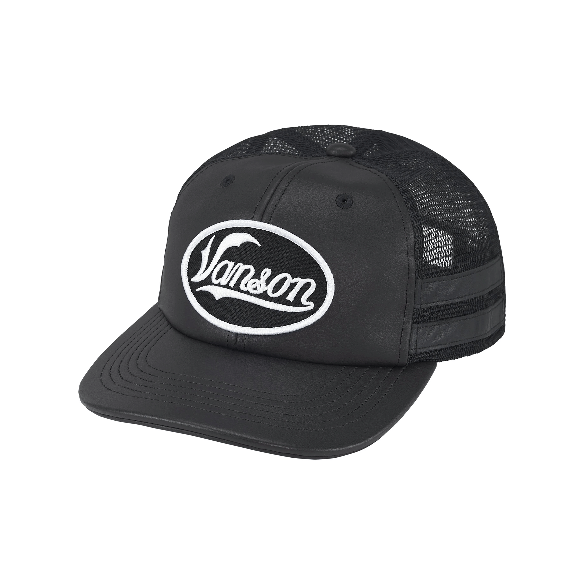 Supreme®/Vanson Leathers® Mesh Back 6-Panel Cap Black (FW25)