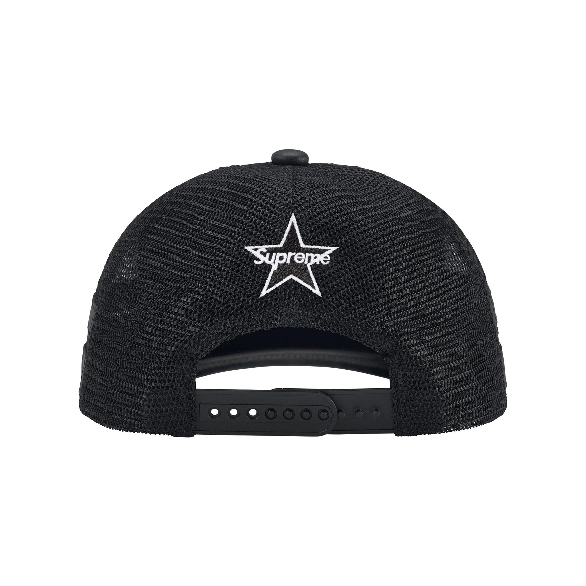 Supreme®/Vanson Leathers® Mesh Back 6-Panel Cap Black (FW25)