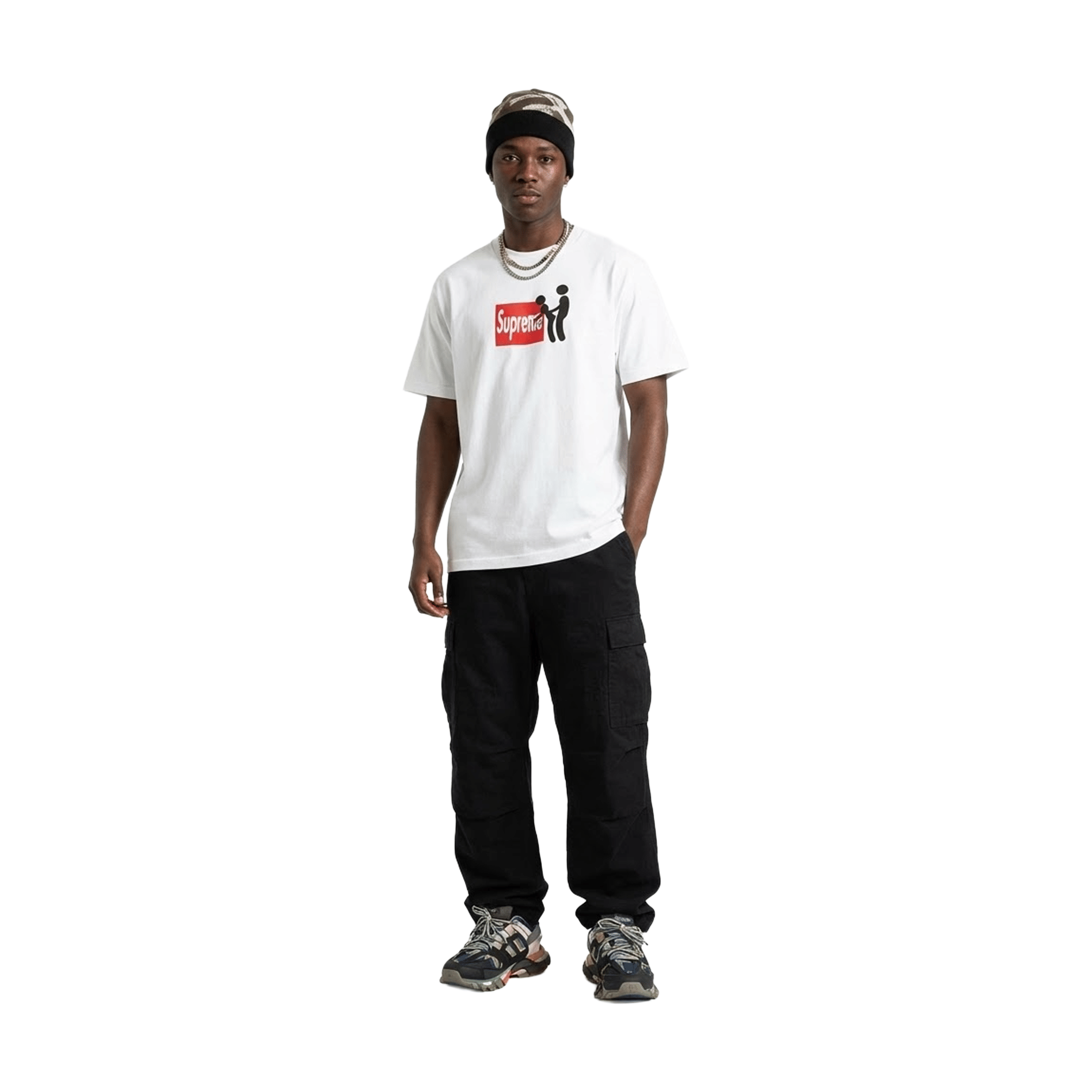 Supreme Stick Tee White (FW25)