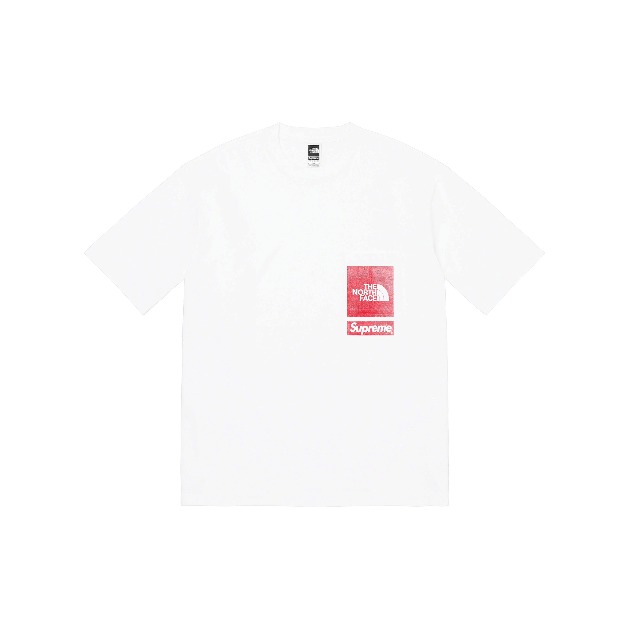 Supreme x THE NORTH FACE Printed Pocket Tee White (SS23)