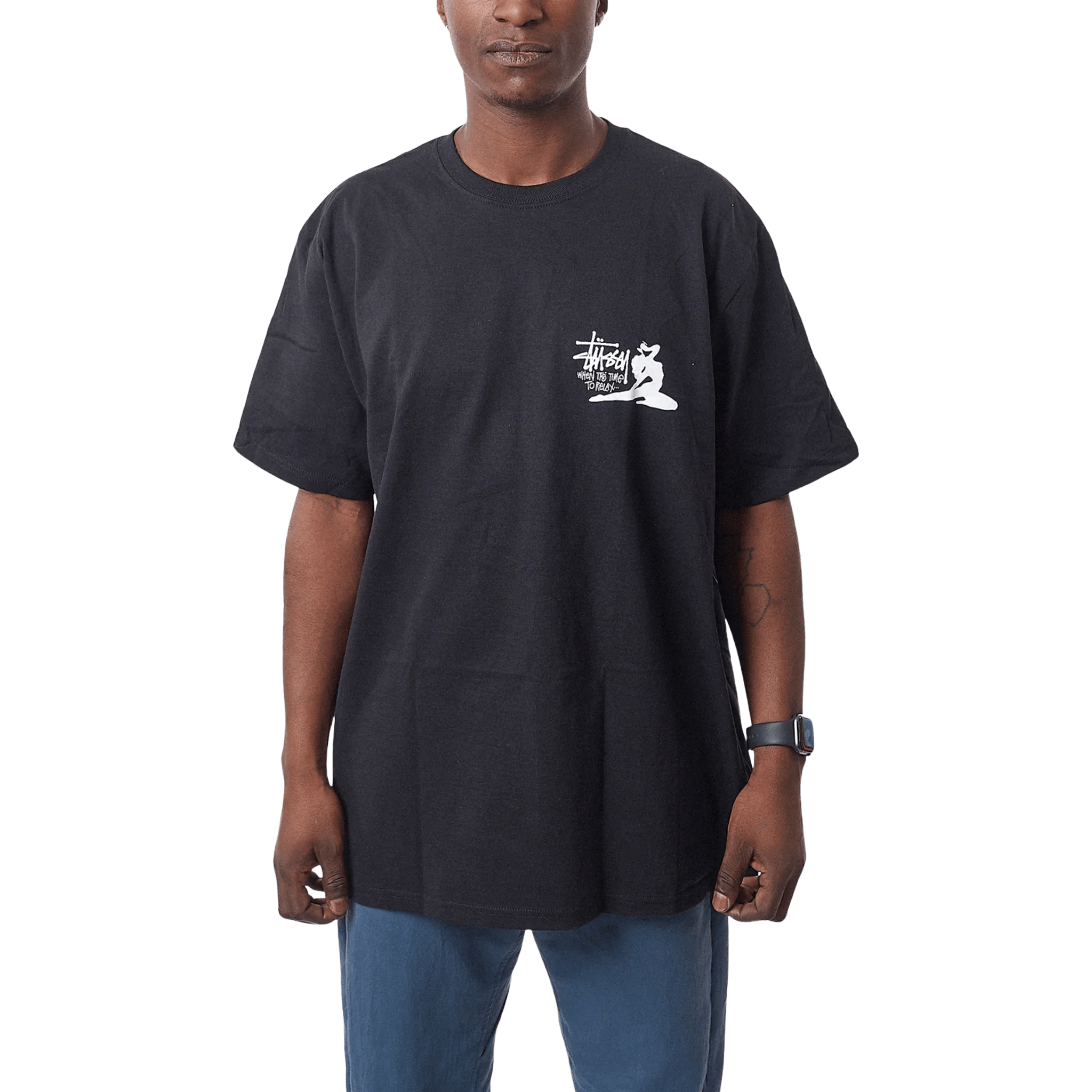 Stüssy Relax Tee Black (FW24)