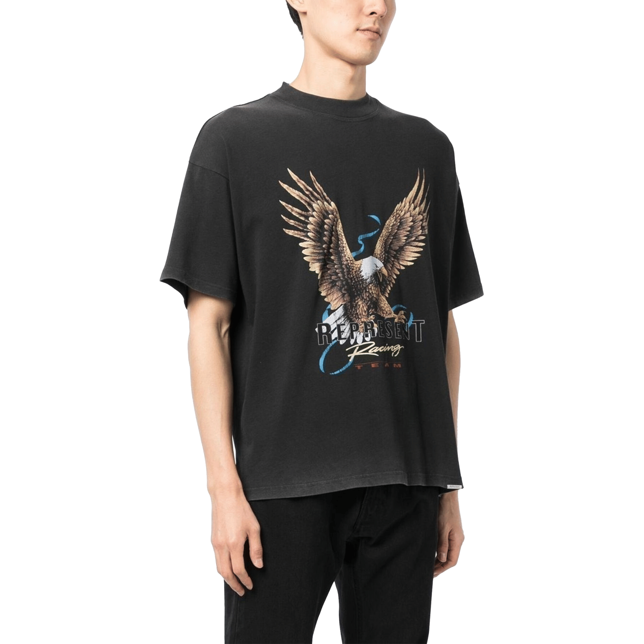 Represent Racing Team Eagle Tee Vintage Black (FW22)