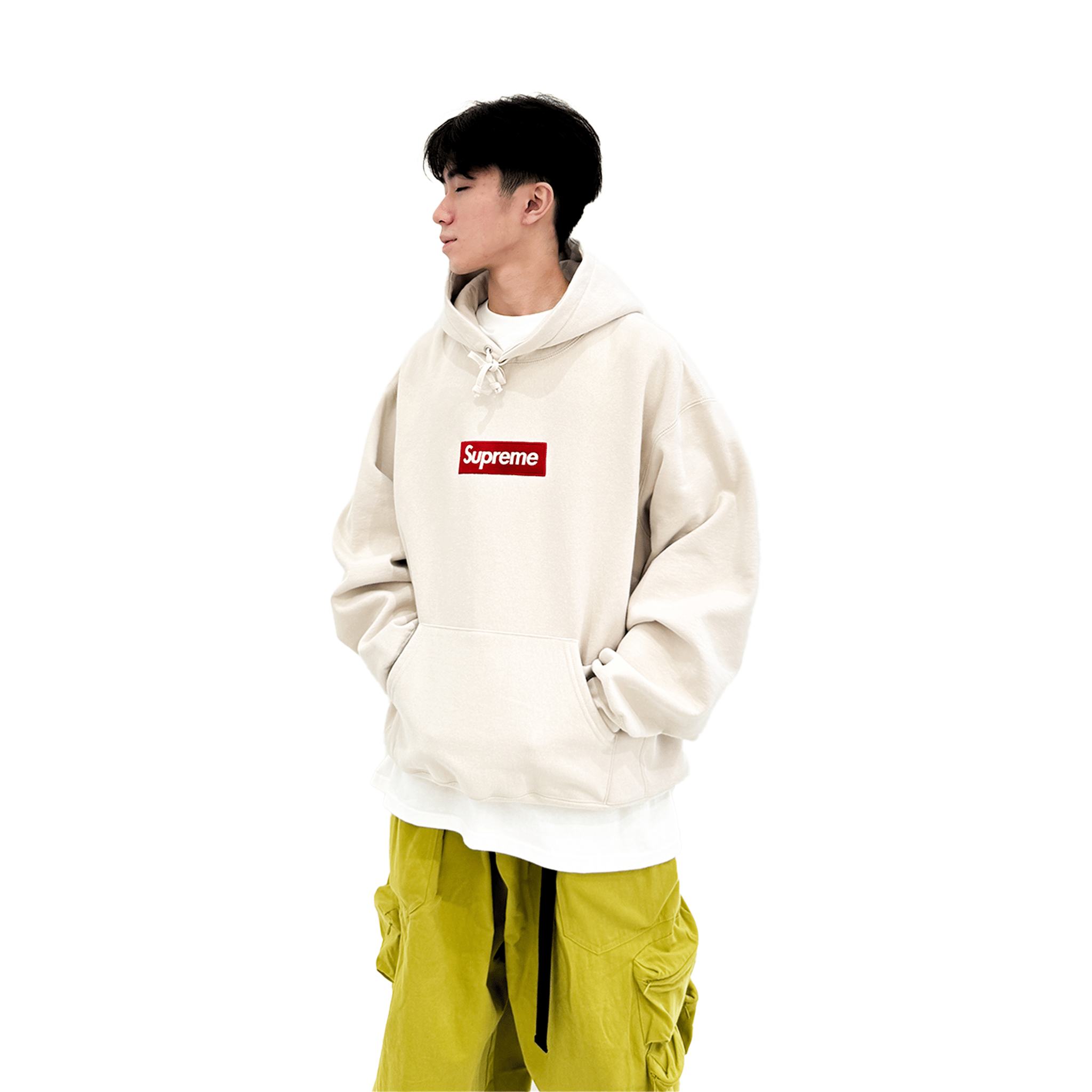 Supreme Box Logo Hoodie Stone (FW24)
