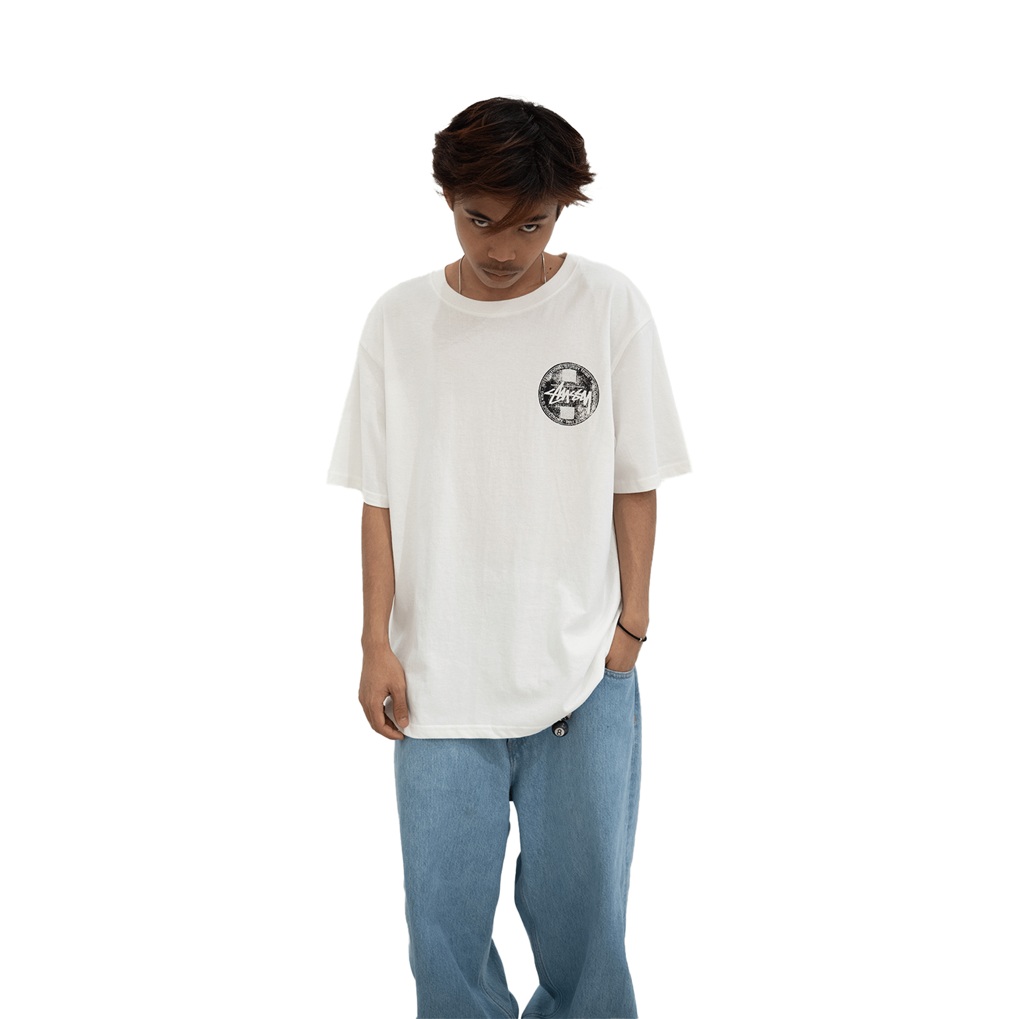 Stüssy Dot Stamp Tee White (SS24)