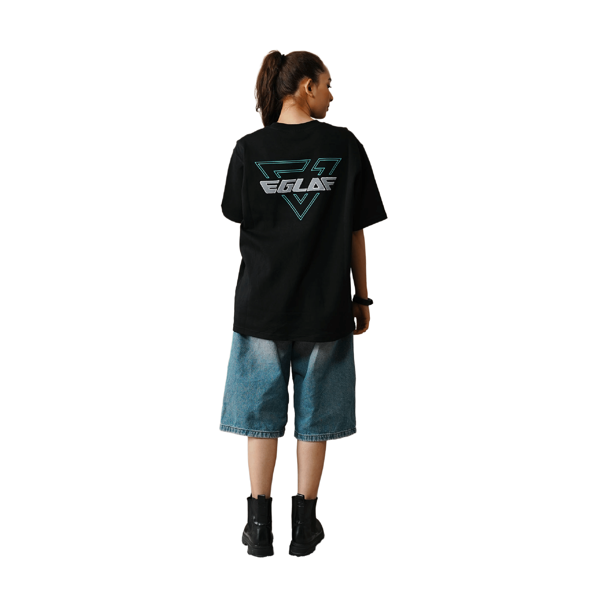 EGLAF Basic Triangle Logo Tee Black (SS25)