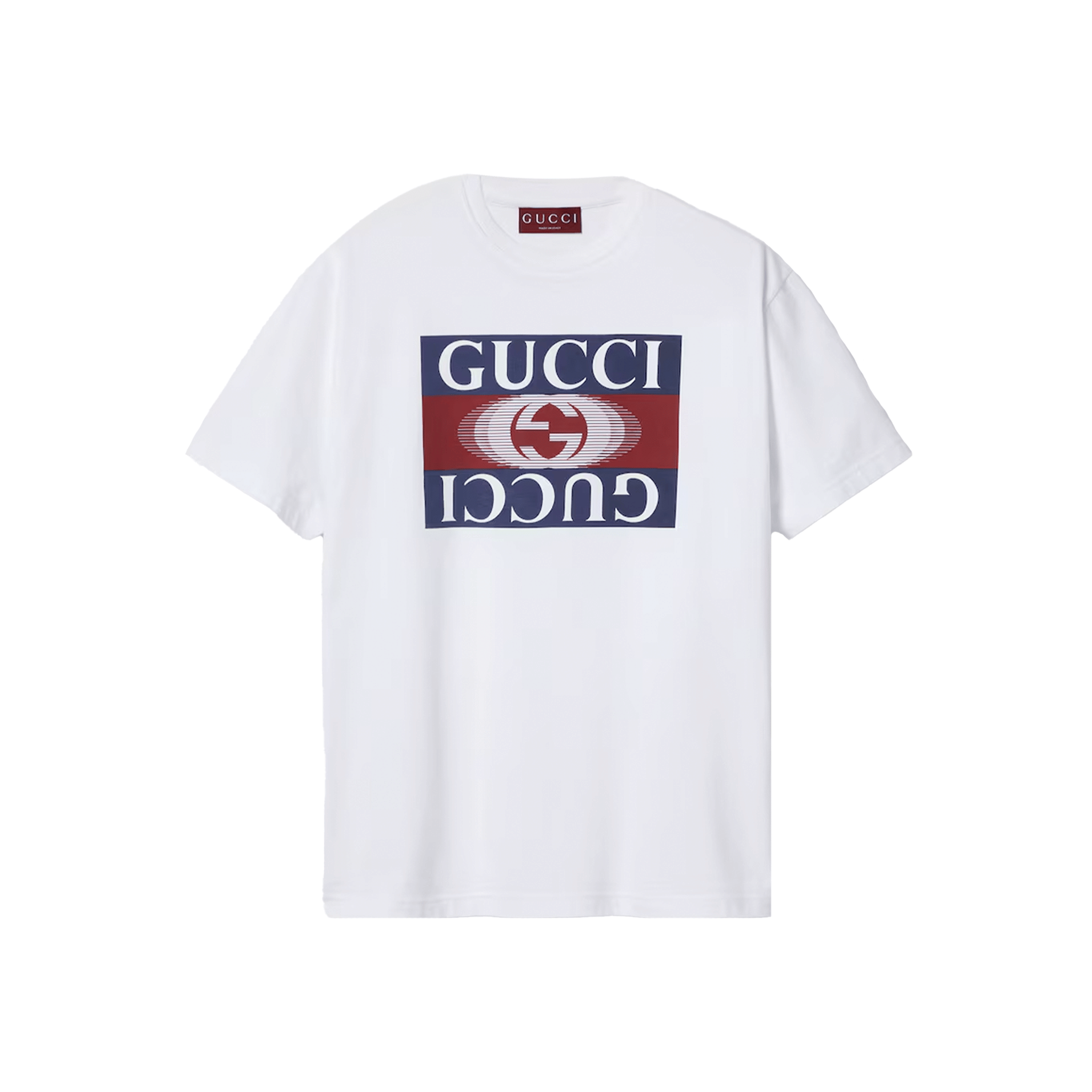 GUCCI Mirrored GG Logo Tee White (SS25)