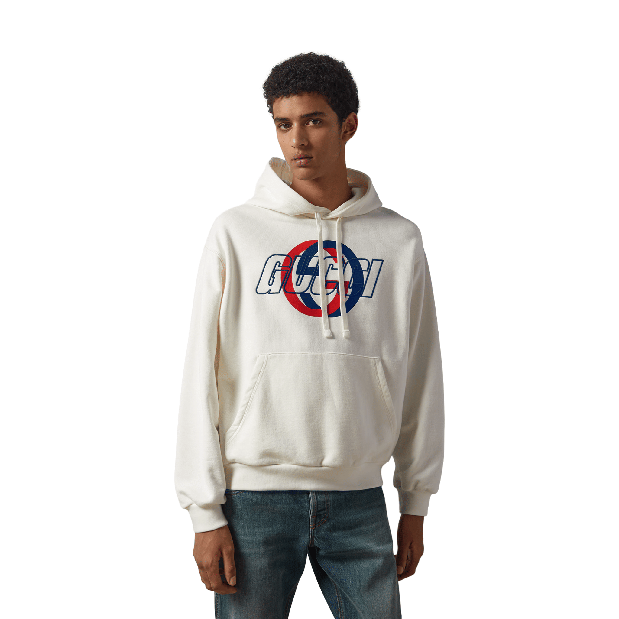 GUCCI Interlocking Graphic Logo Hoodie Off-White (SS24)