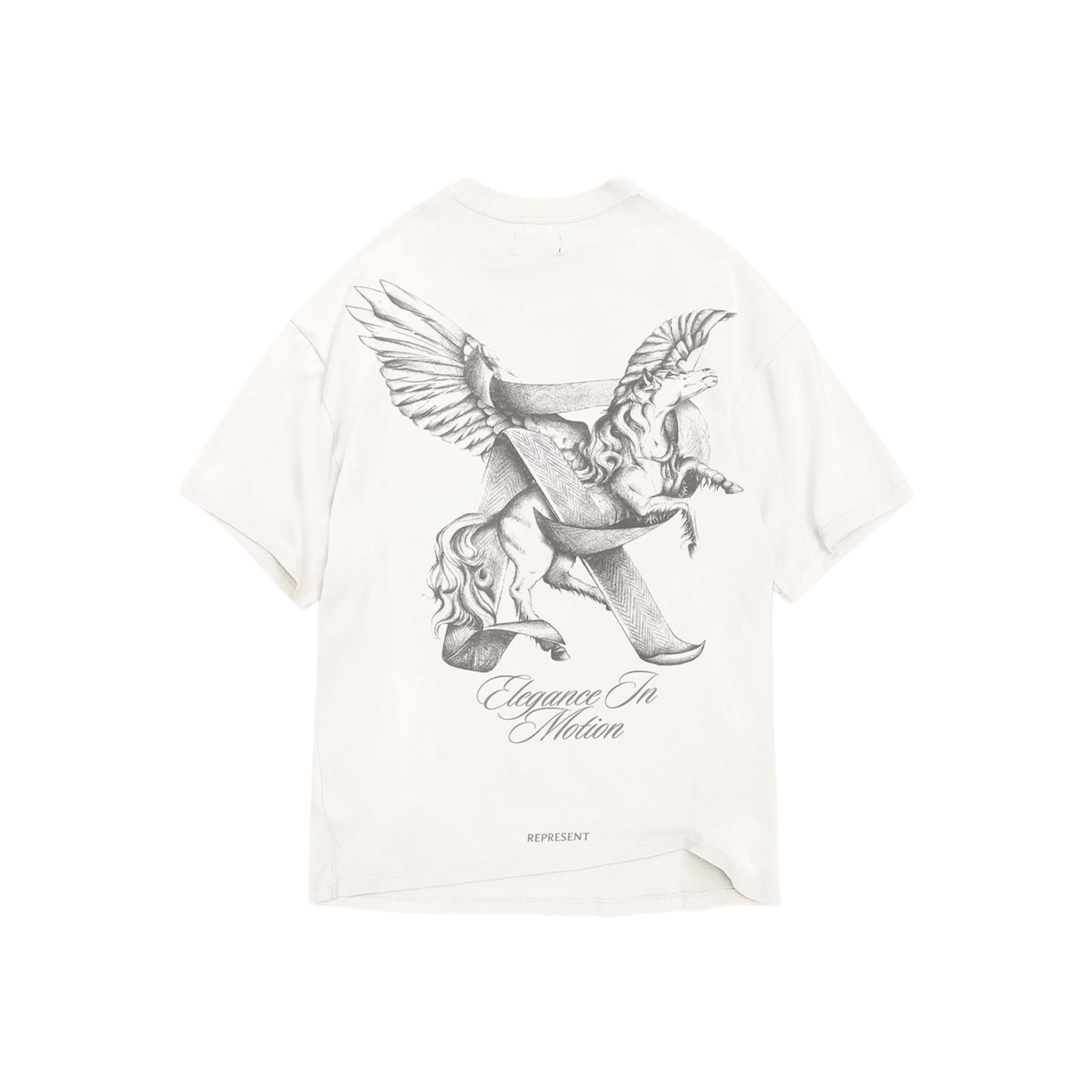 Represent Elegance In Motion Tee Flat White (SS25)