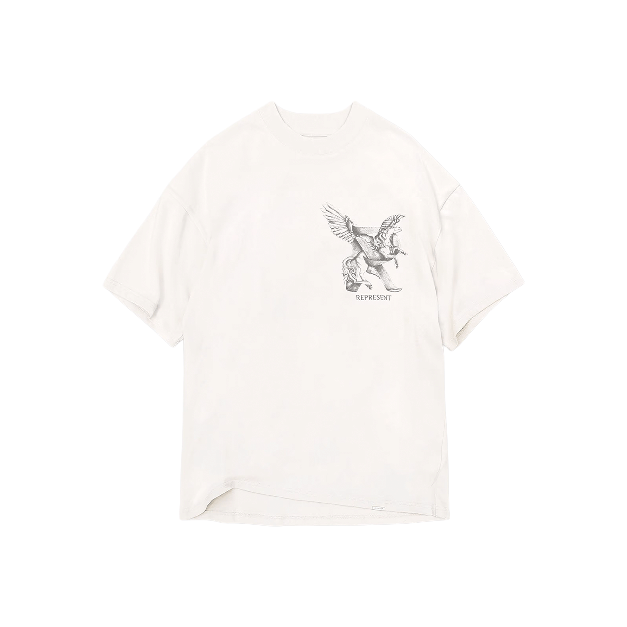Represent Elegance In Motion Tee Flat White (SS25)
