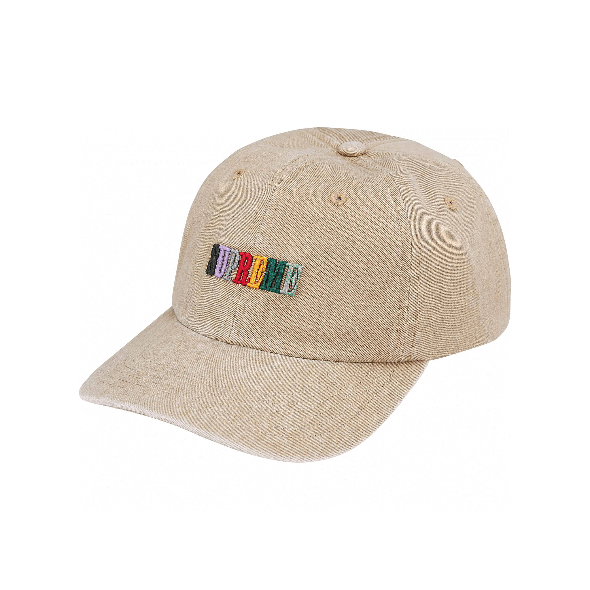 Supreme Pigment Dyed 6-Panel Cap Tan (SS25)