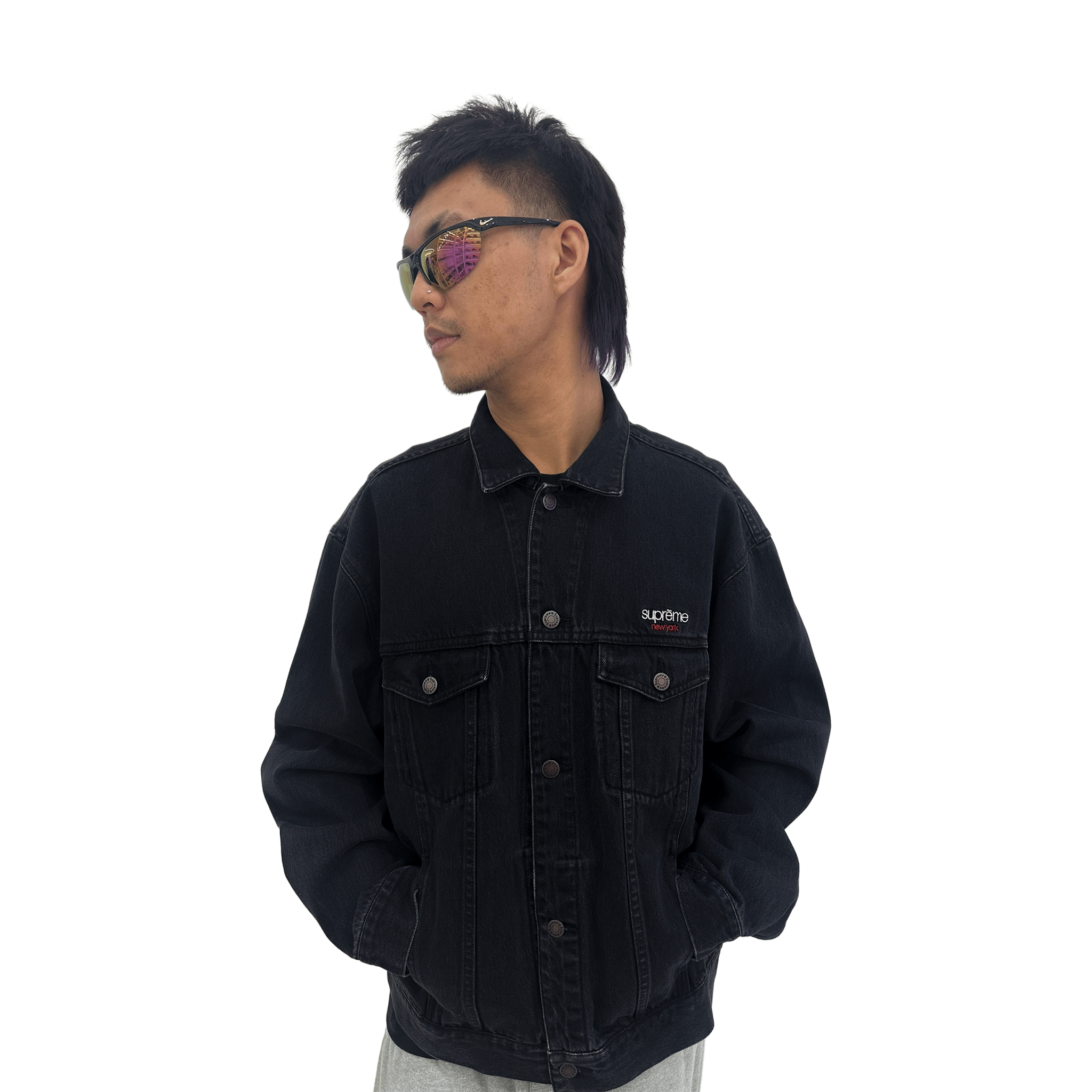 Supreme Denim Trucker Jacket Black (SS25)
