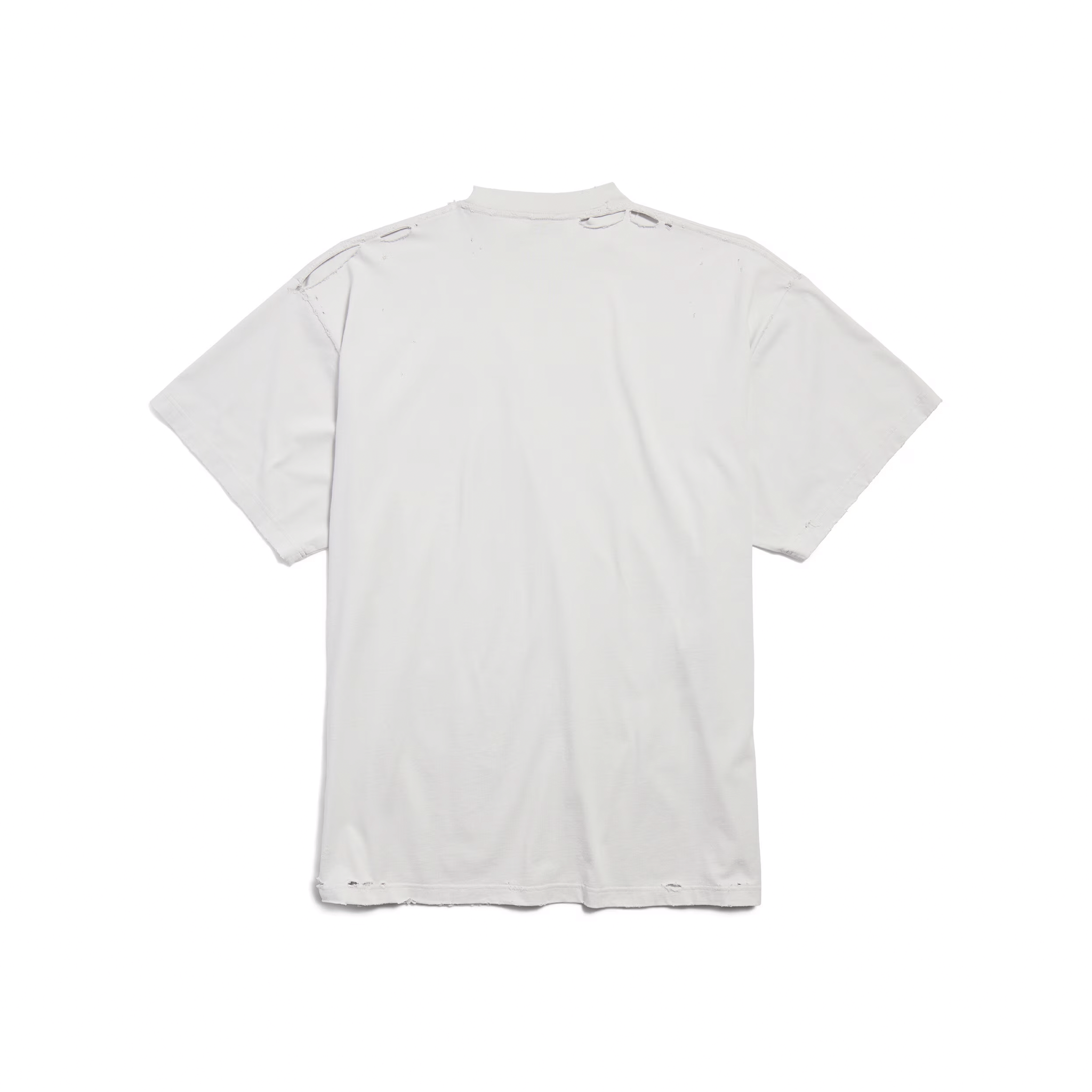 BALENCIAGA 3B Liquefied Oversized Fit Tee White (SS25)