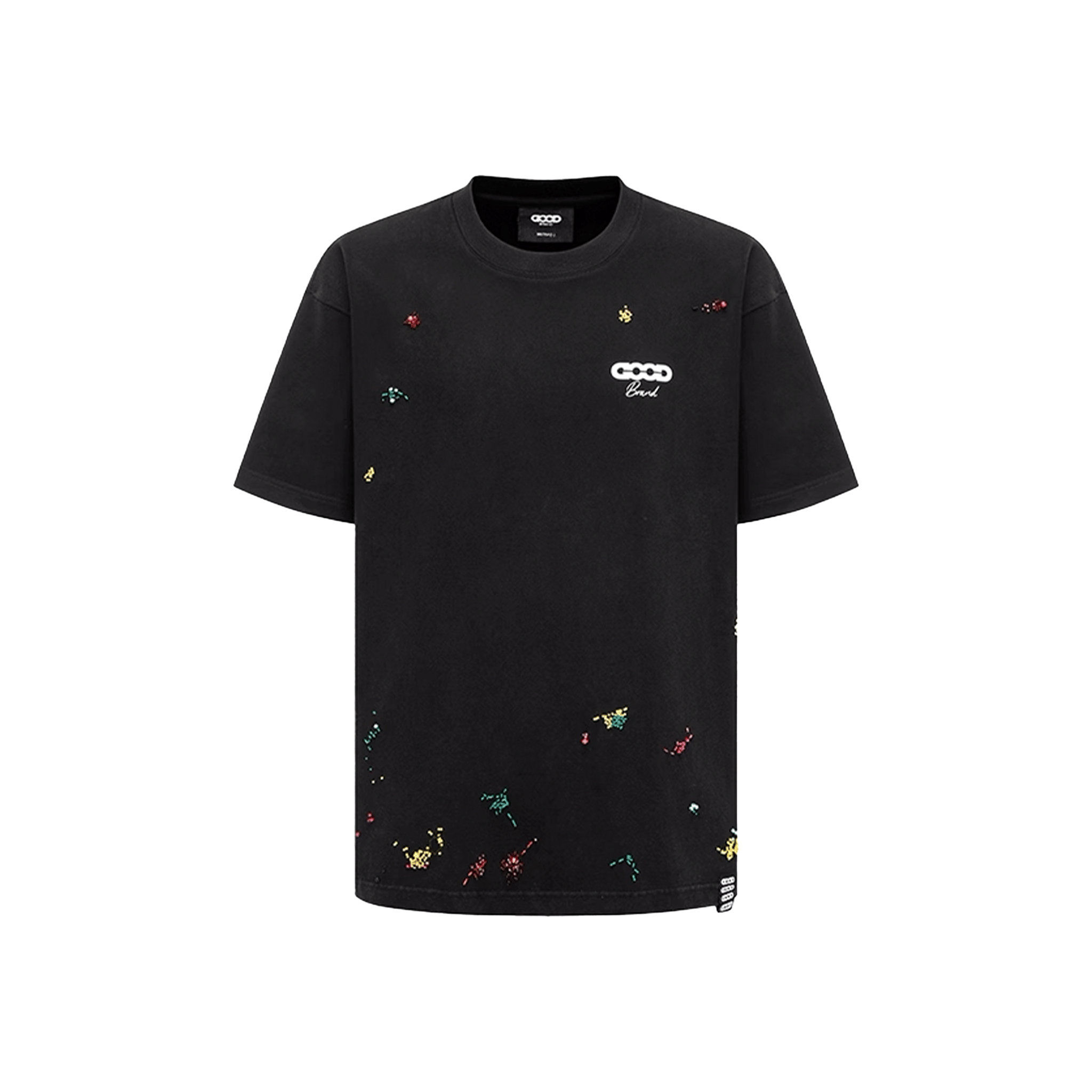 GOODBRAND Dopamine Tube Beaded Tee Black (SS25)