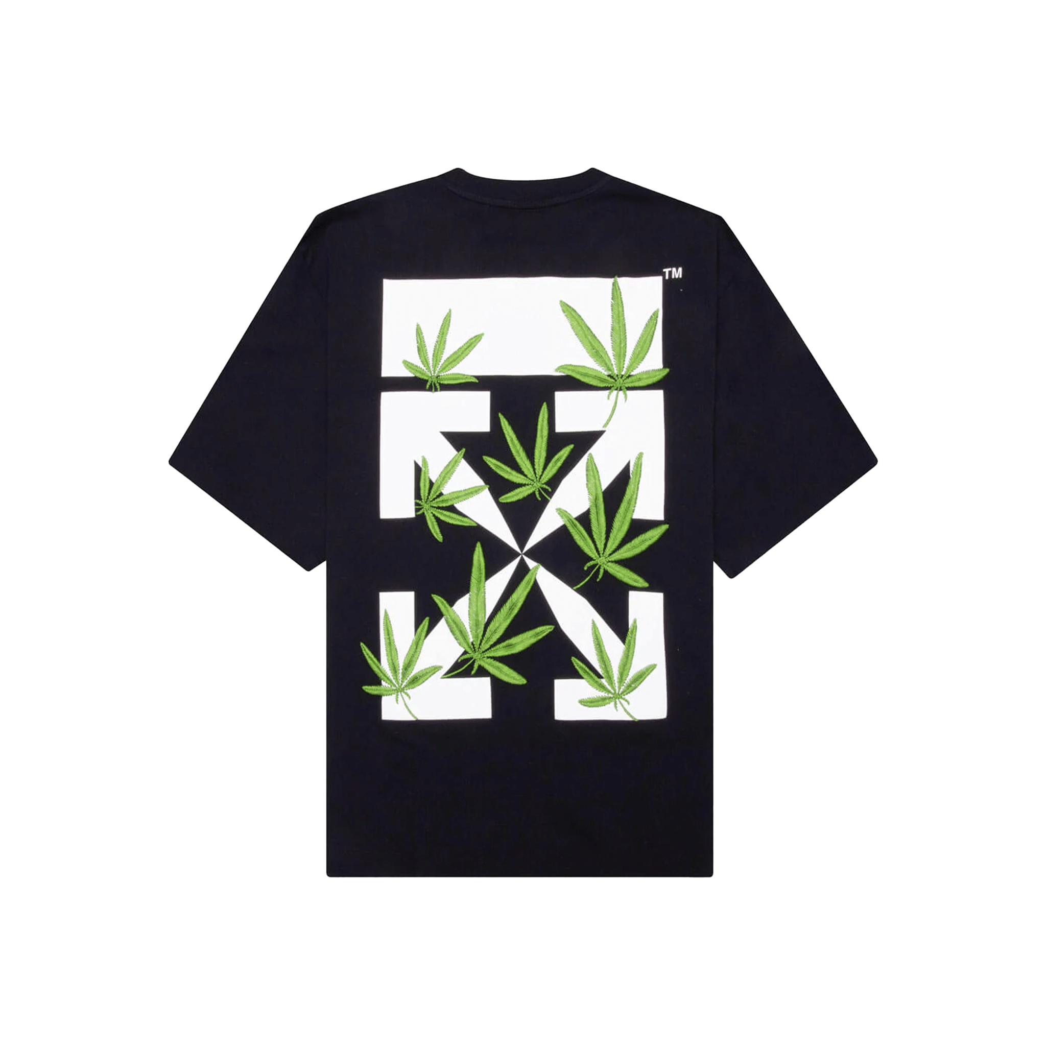 OFF-WHITE Weed Arrows Oversized Skate S/S Tee Black/Green (SS22)