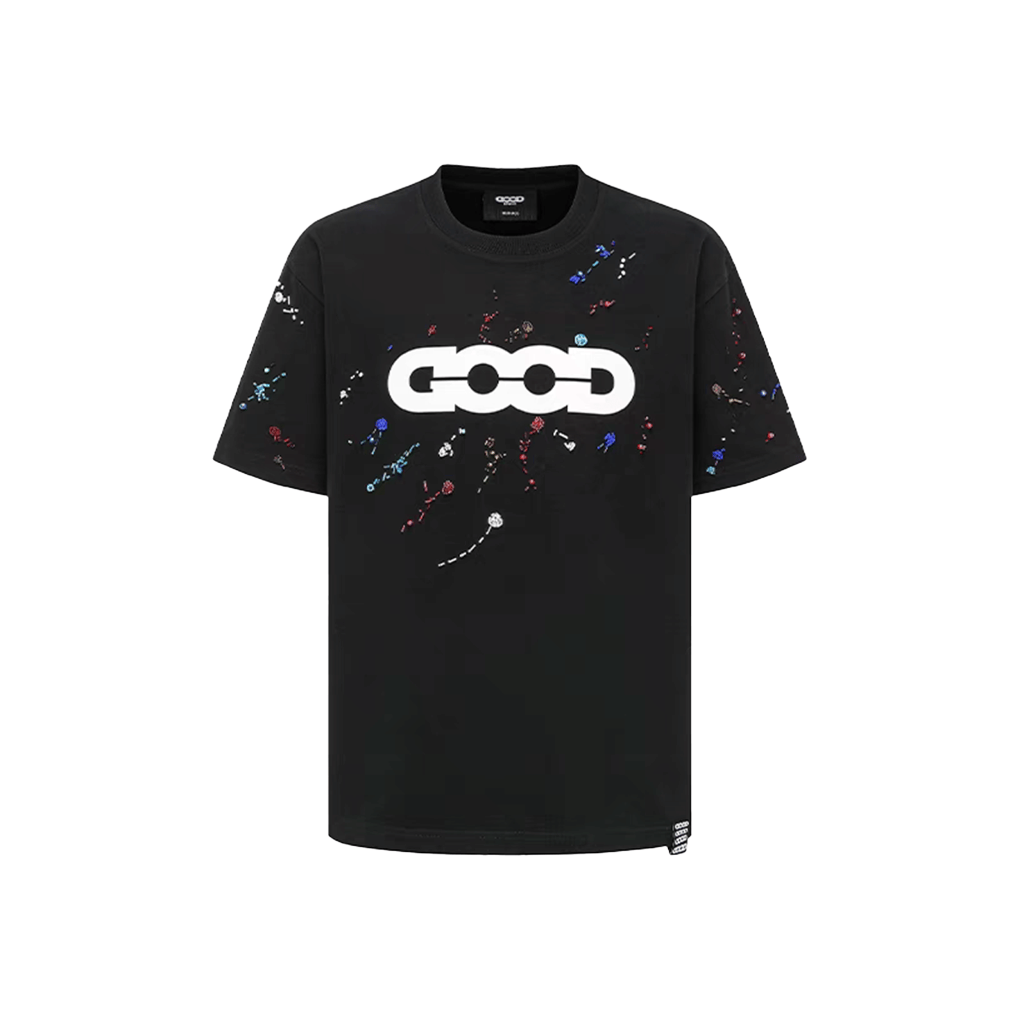 GOODBRAND Rainbow Candy Beads Logo Tee Black (SS25)