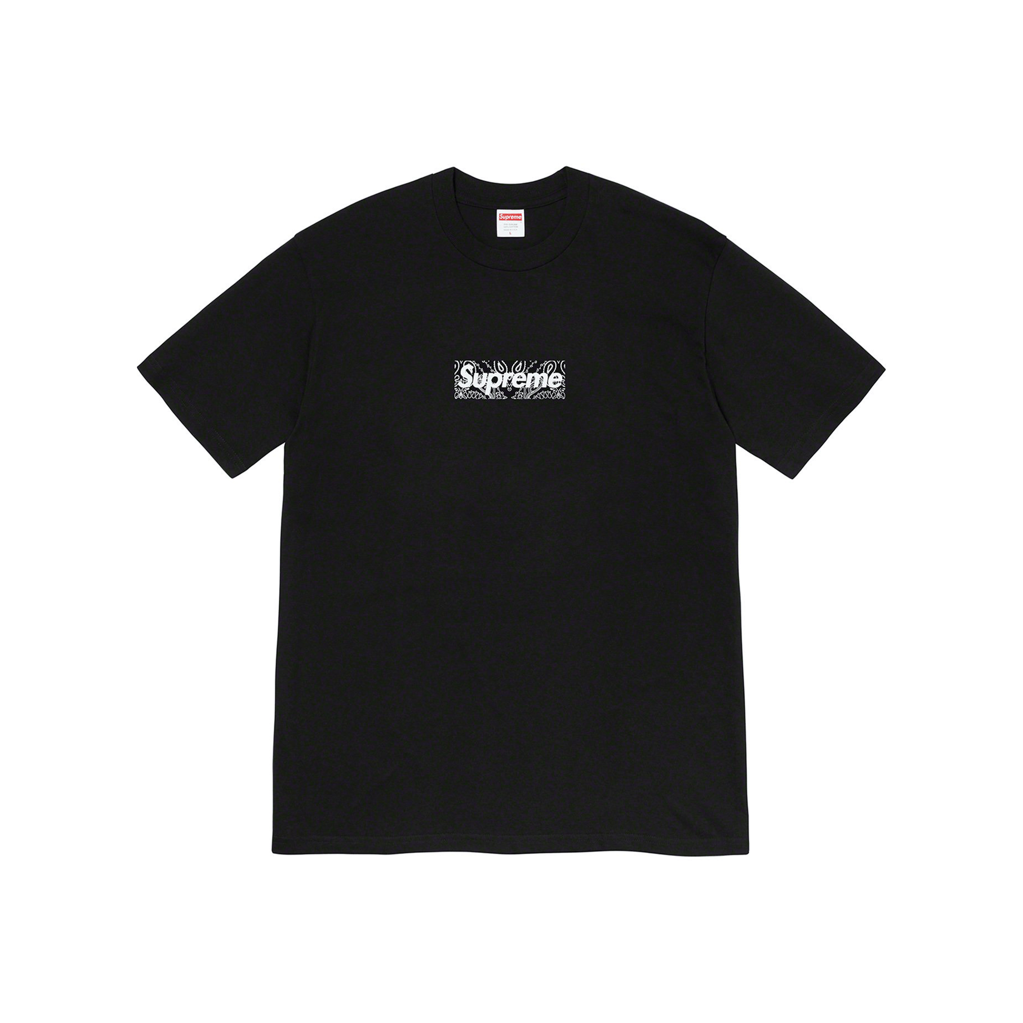 Supreme Bandana Box Logo Tee Black (FW19)