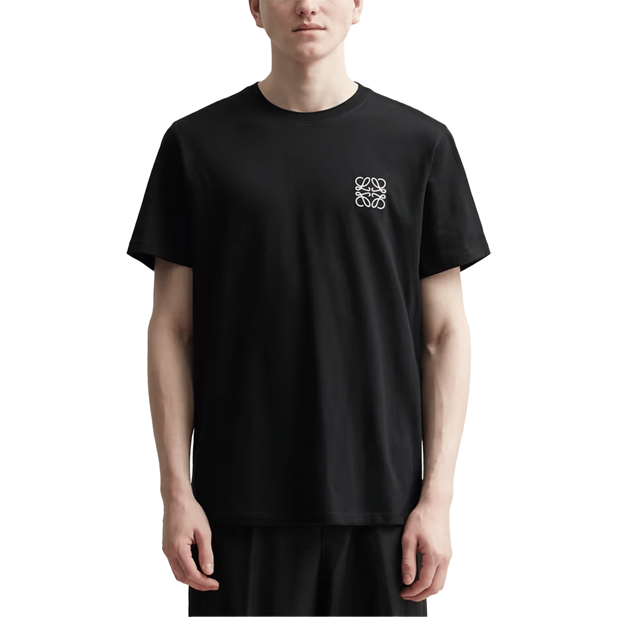 LOEWE Anagram Embroidered Tee Black (FW22)
