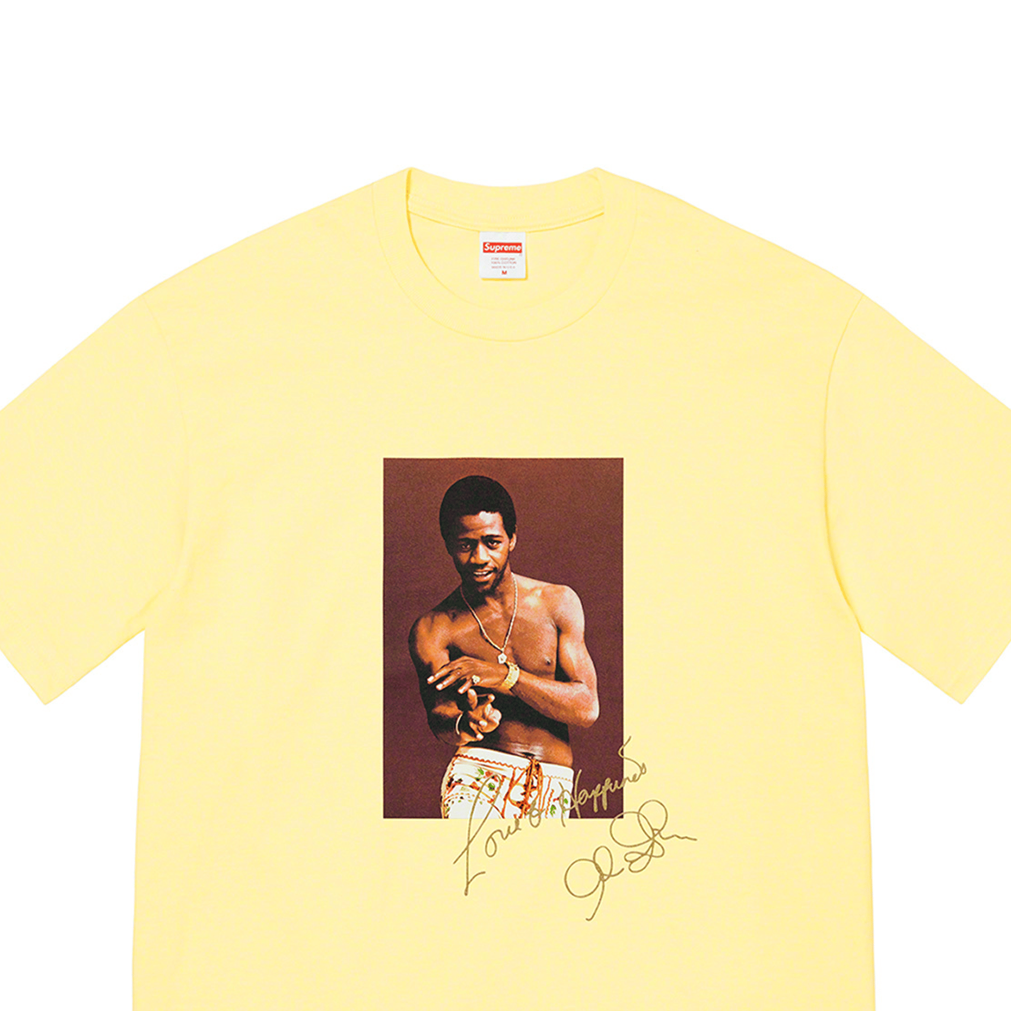 Supreme Al Green Tee Pale Yellow (SS22)