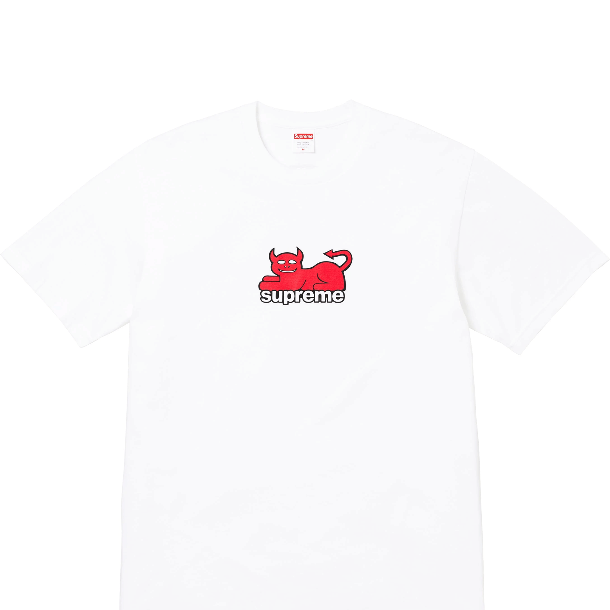 Supreme Toy Machine Devil Cat Tee White (SS24)