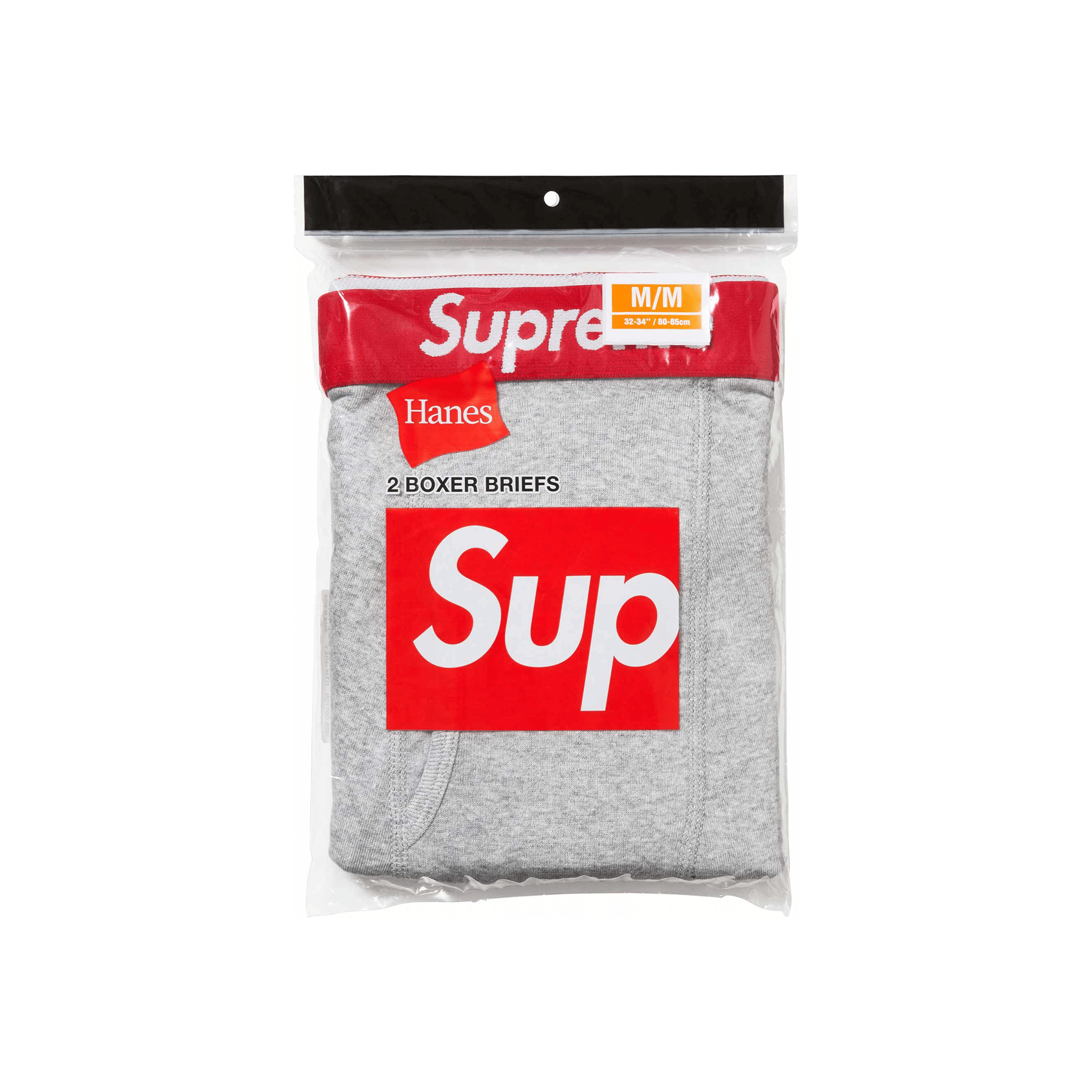 Supreme Hanes Boxer Briefs (2 Pack) Heather Grey (SS24)