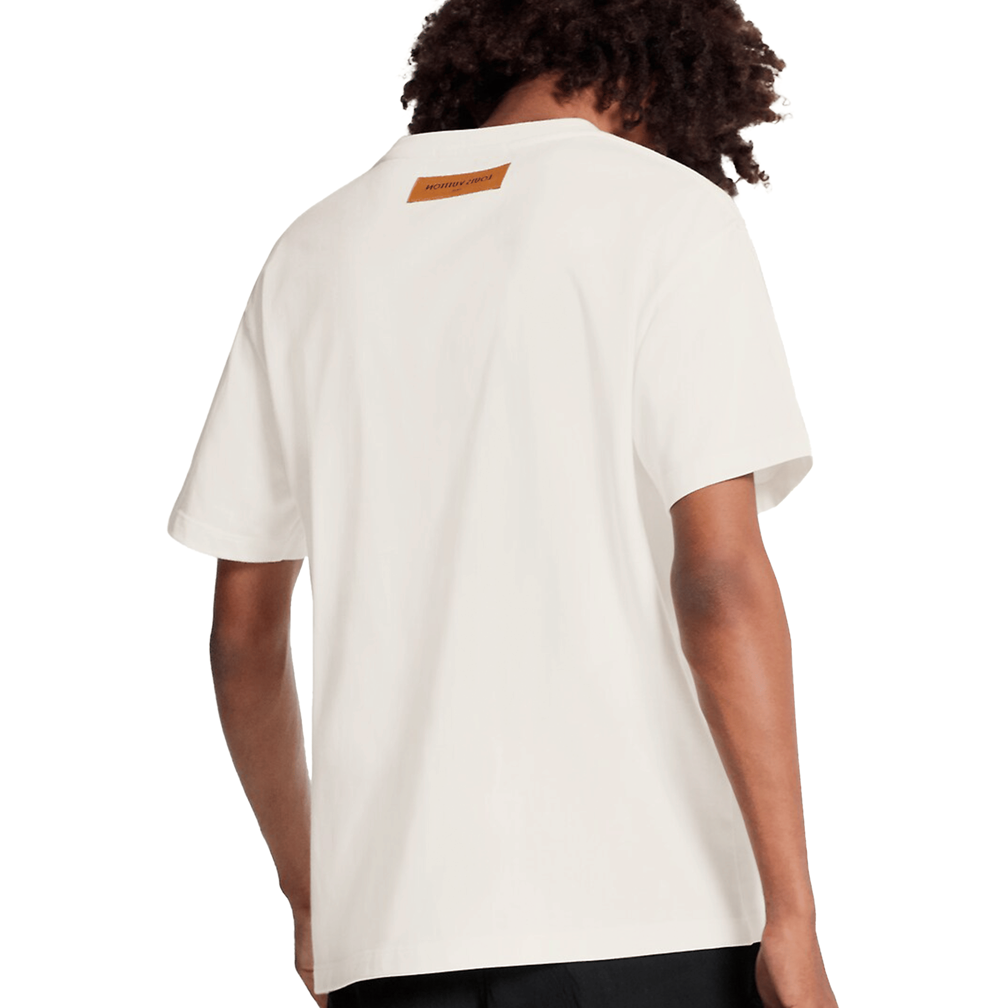 LOUIS VUITTON LV Pendant Embroidery Tee White