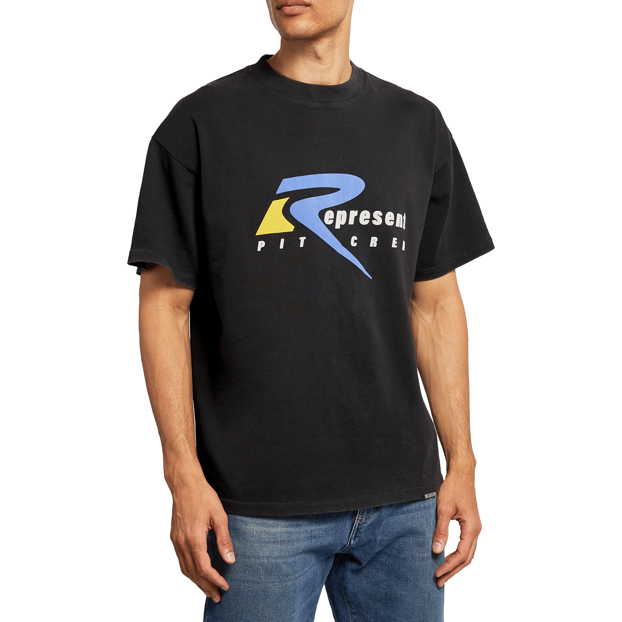 Represent Pit Crew Tee Vintage Black