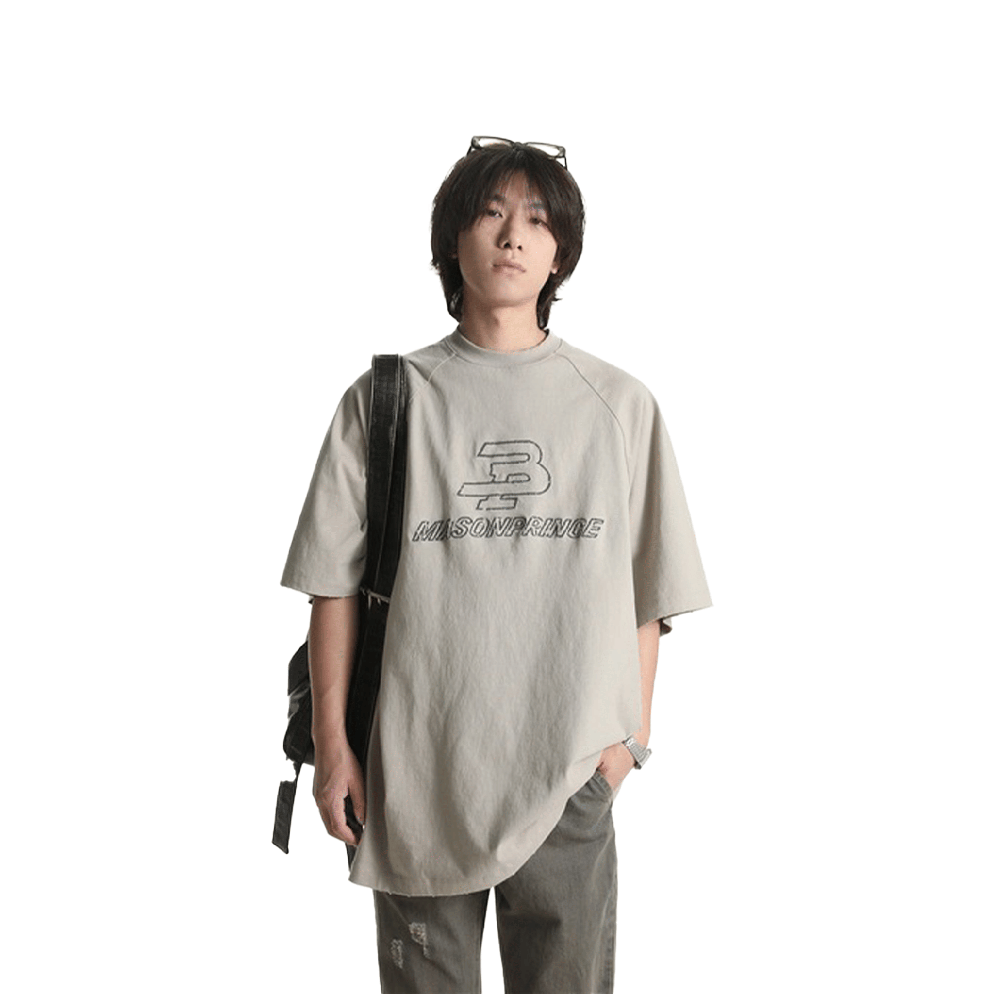 MASONPRINCE MP Logo Embroidery Tee Beige (SS24)