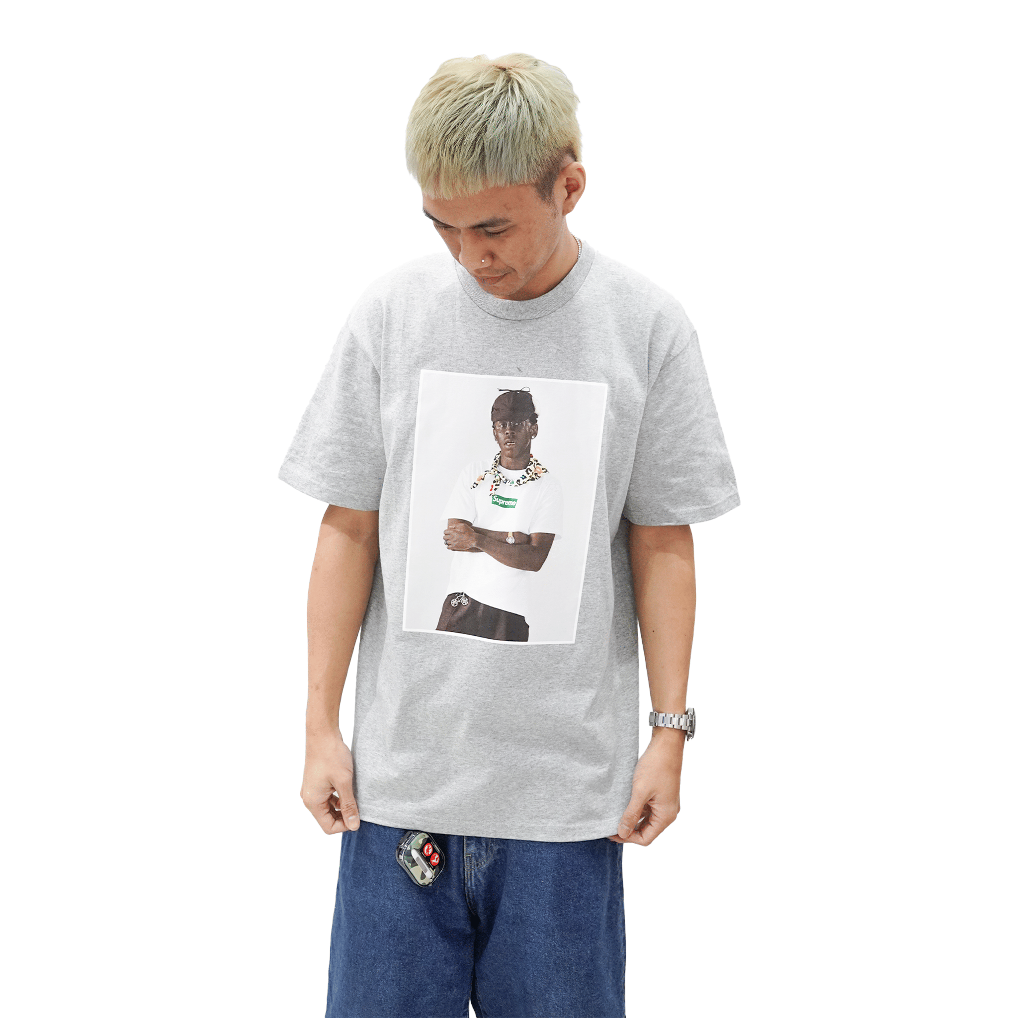 Supreme Tyler, The Creator Tee Heather Grey (FW24)