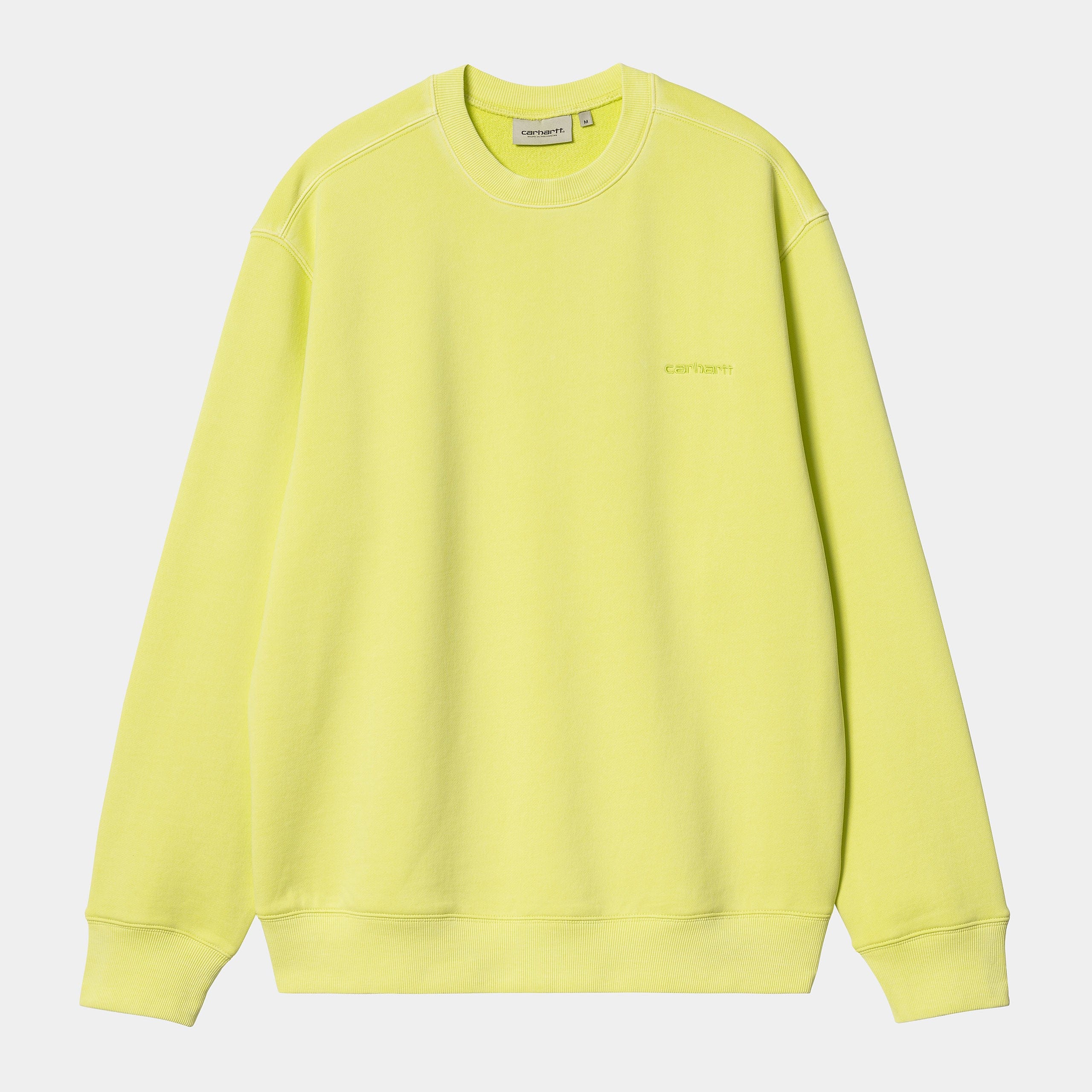 Carhartt Work in Progress Carhartt WIP Duster Script Crewneck Sweatshirt - Hellgrün (Artic Lime)
