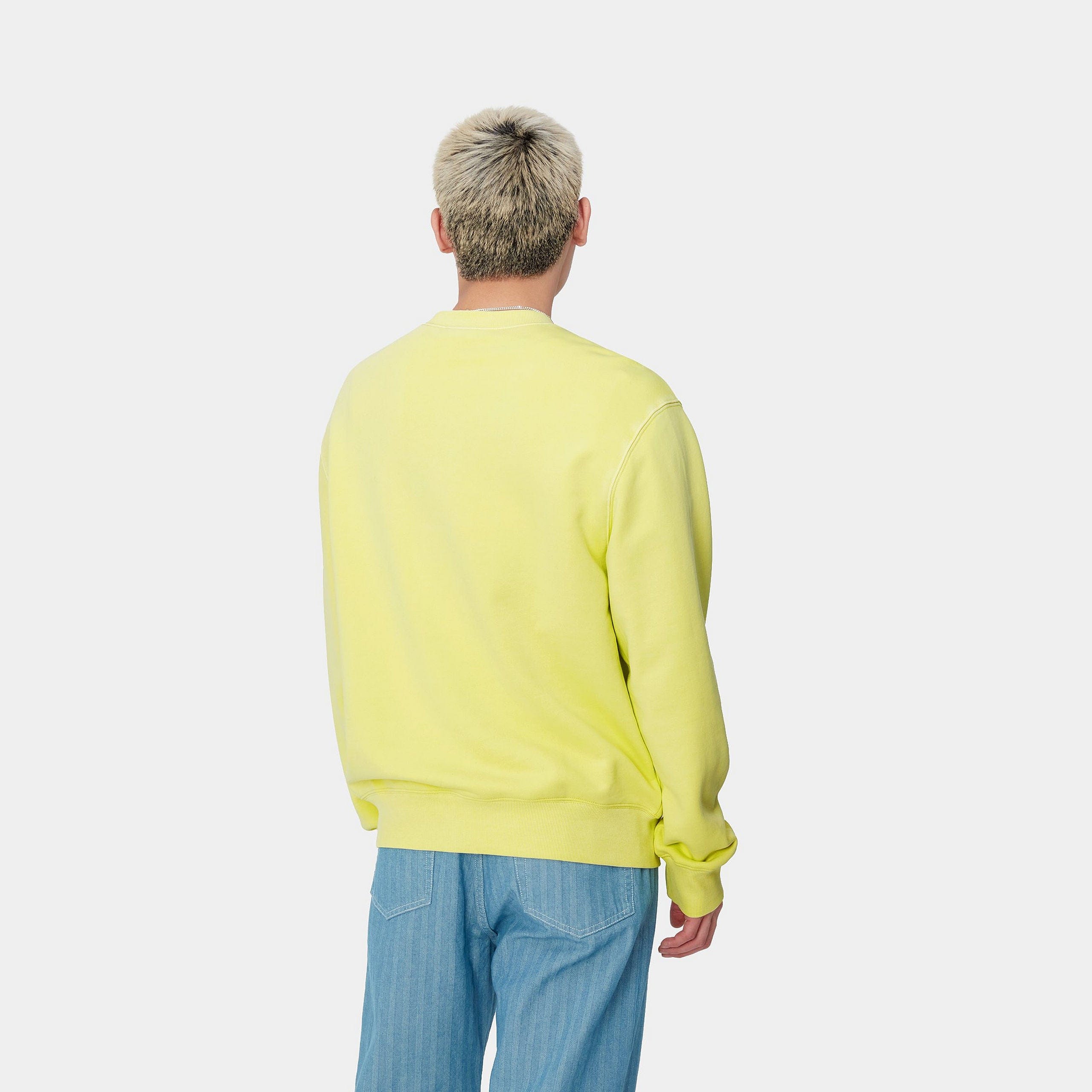 Carhartt Work in Progress Carhartt WIP Duster Script Crewneck Sweatshirt - Hellgrün (Artic Lime)