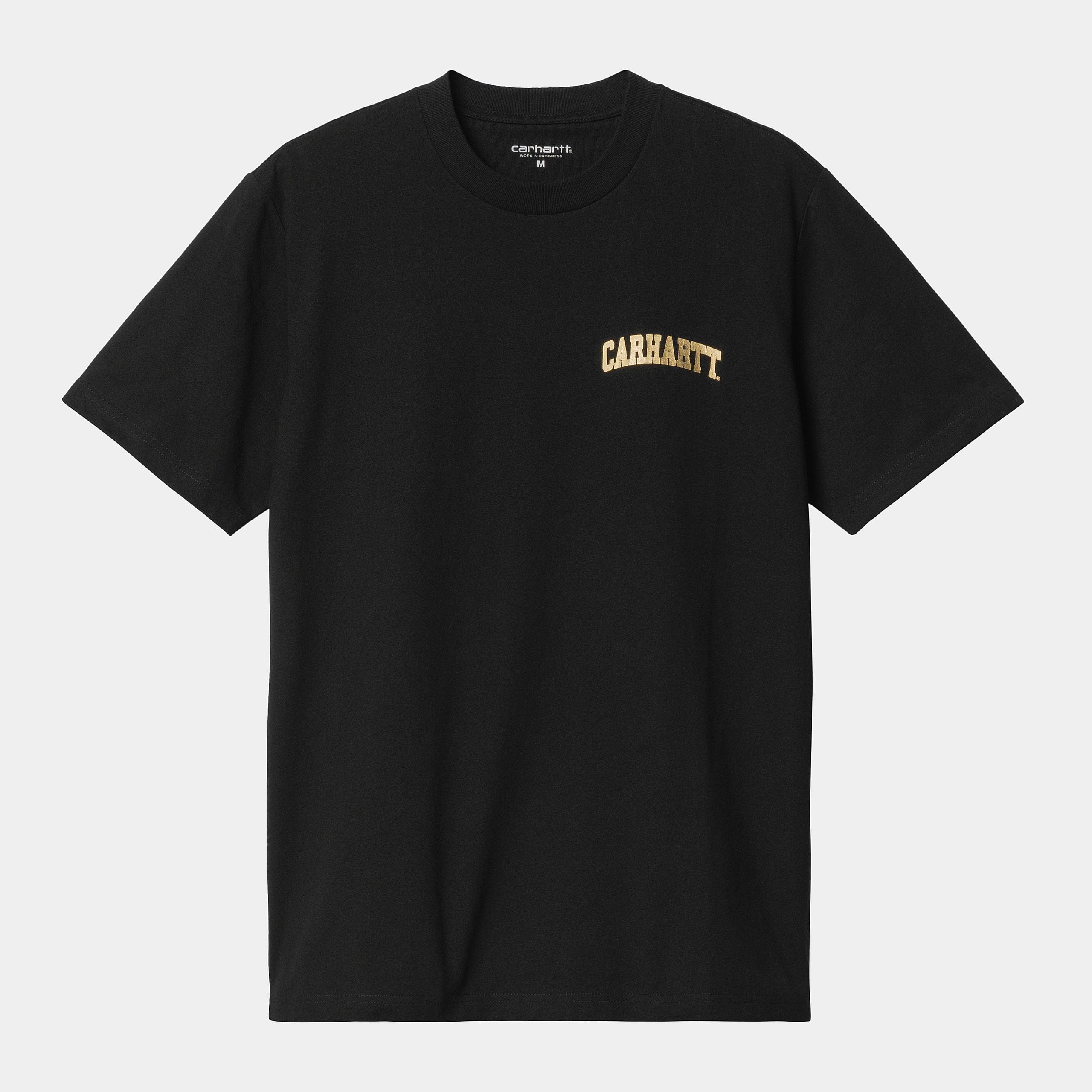 Carhartt Work in Progress Carhartt WIP S/S University Script T-Shirt - Black / Gold