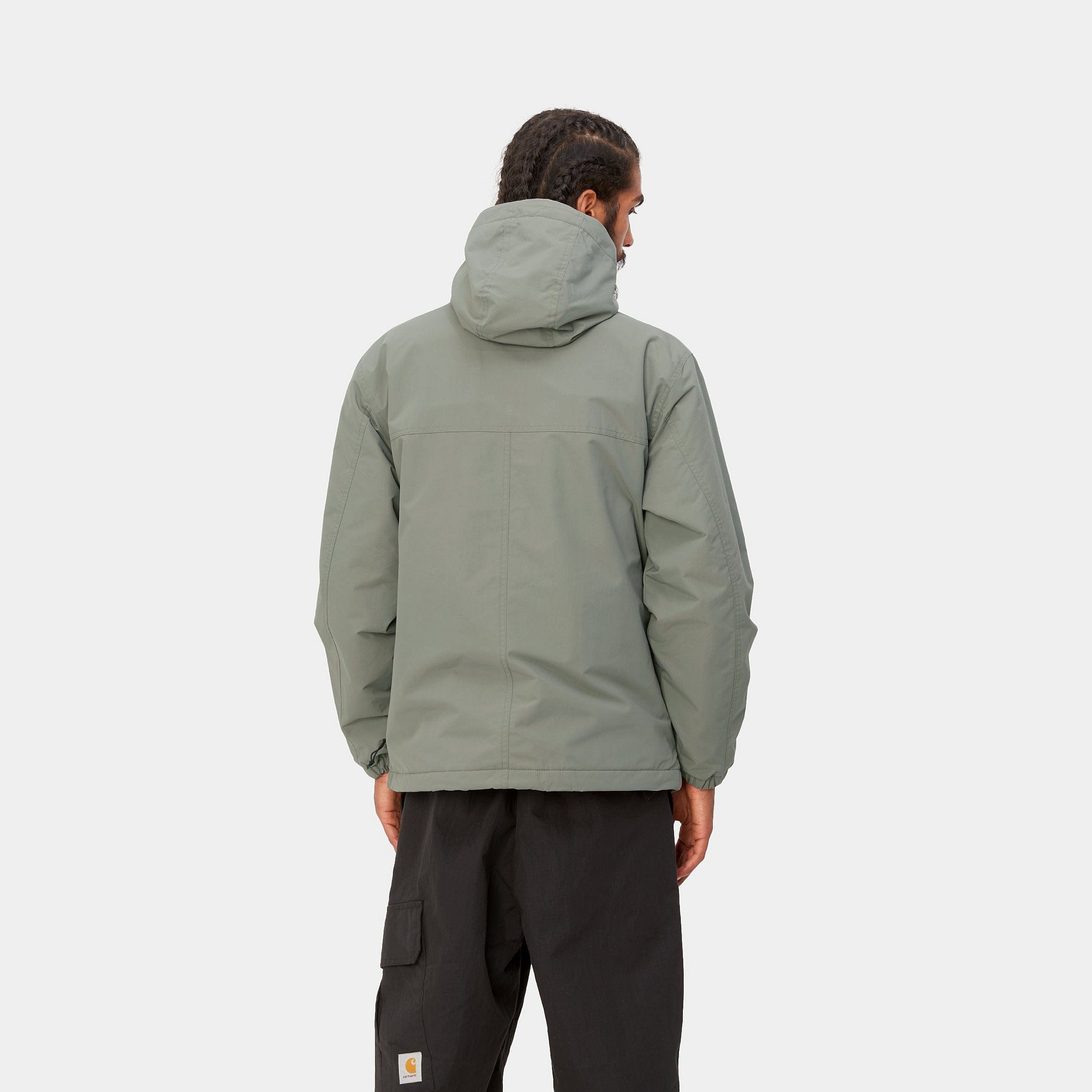 Carhartt Work in Progress Carhartt WIP Windbreaker Pullover (Winter) - Smoke Green / Black